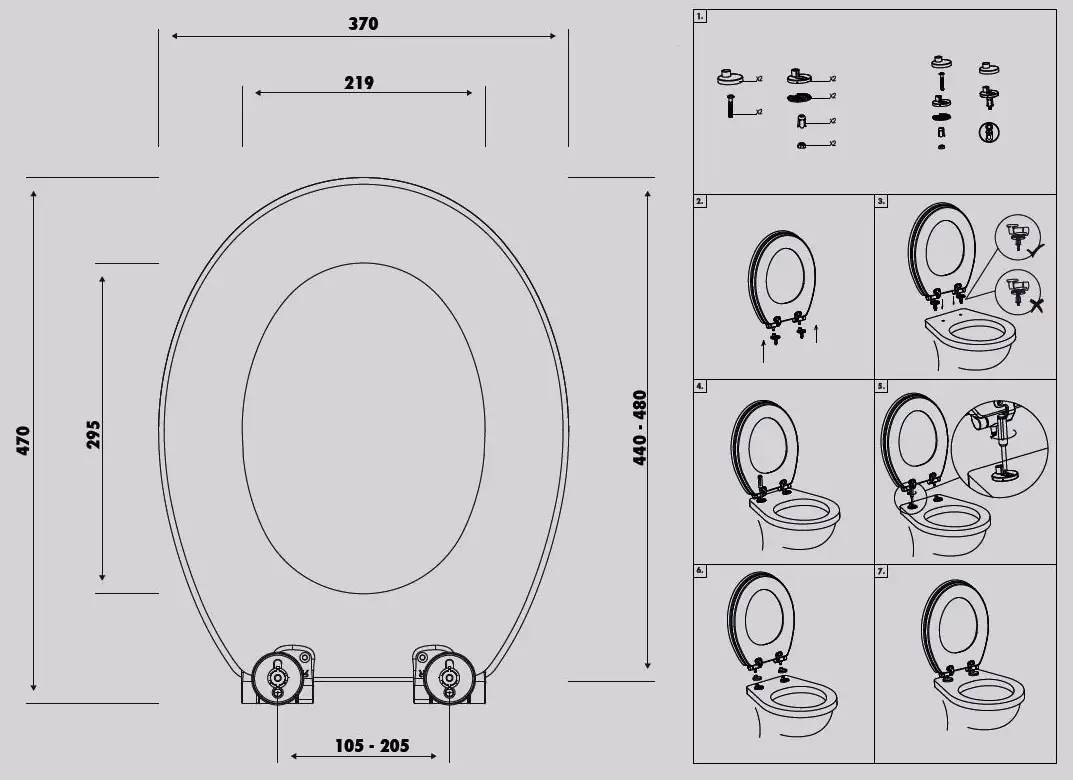 Primaster WC-Sitz mit Absenkautomatik Luigi 3D weiß