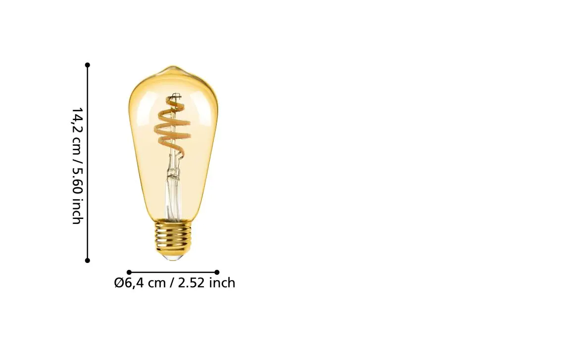 Eglo Connect LED Leuchtmittel-Z ST64 Edisonform E27 5,5 W Smart connect Z