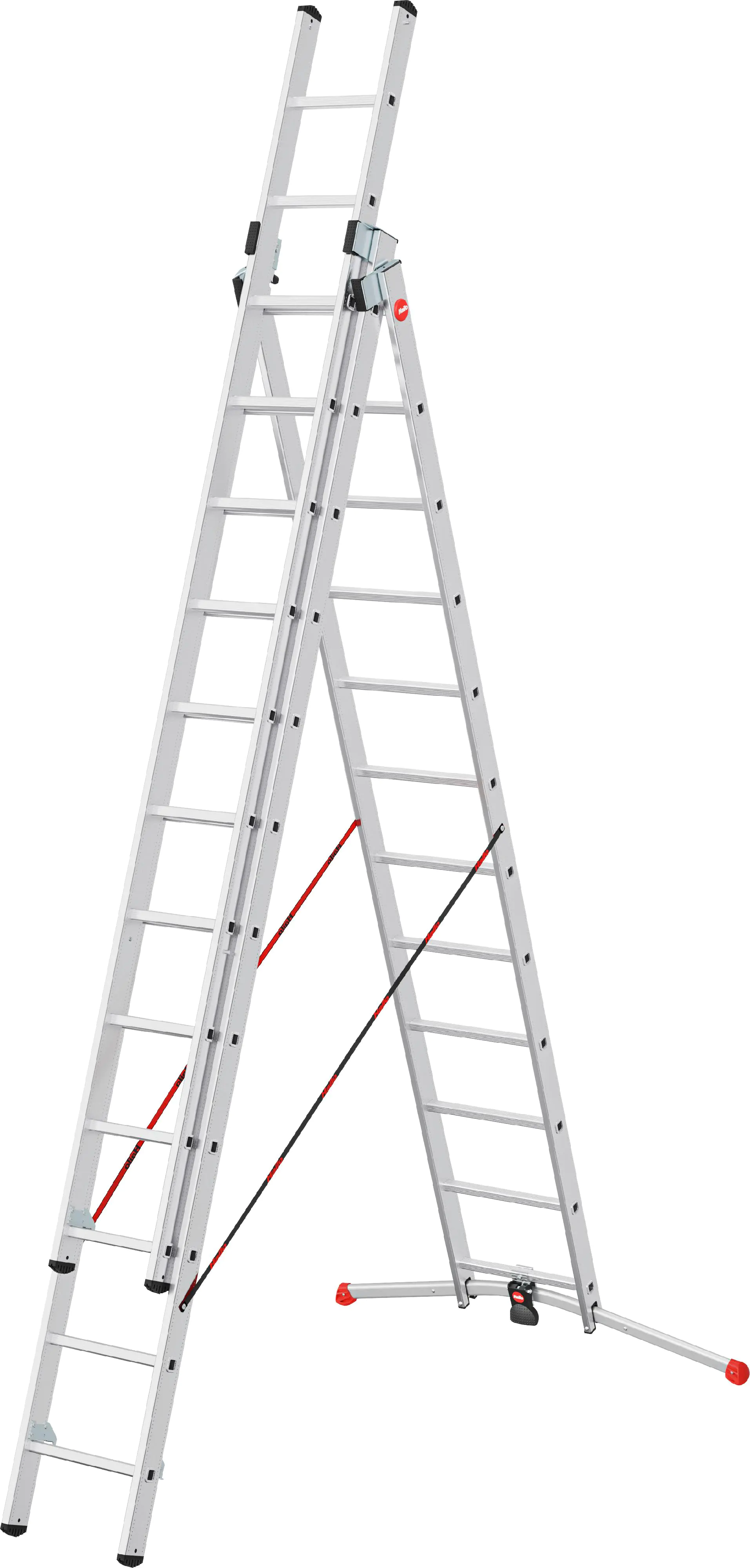 Hailo Mehrzweckleiter S100 Profilot 3 x 12 Sprossen, Arbeitshöhe max. 9 m Hailo Mehrzweckleiter S100 Profilot 3 x 12 Sprossen, Arbeitshöhe max. 9 m