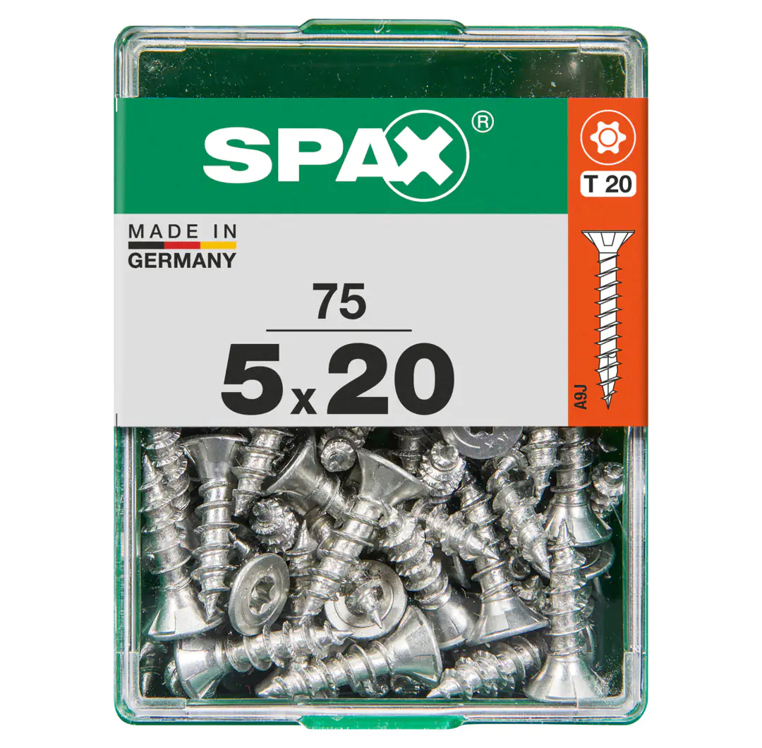 Spax Universalschrauben 5.0 x 20 mm TX 20 - 75 Stk. Spax Universalschrauben 5.0 x 20 mm TX 20 - 75 Stk.