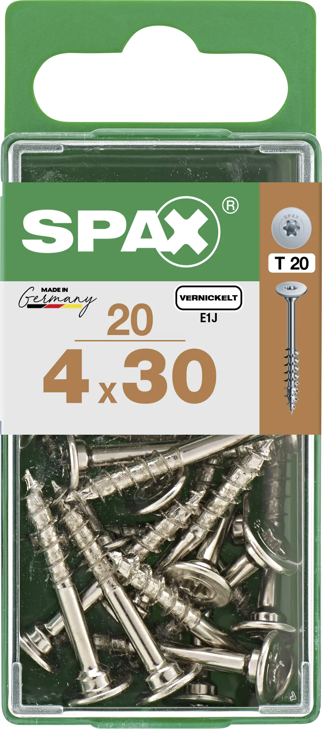 Spax Möbelbauschrauben 4.0 x 30 mm TX 20 - 20 Stk.