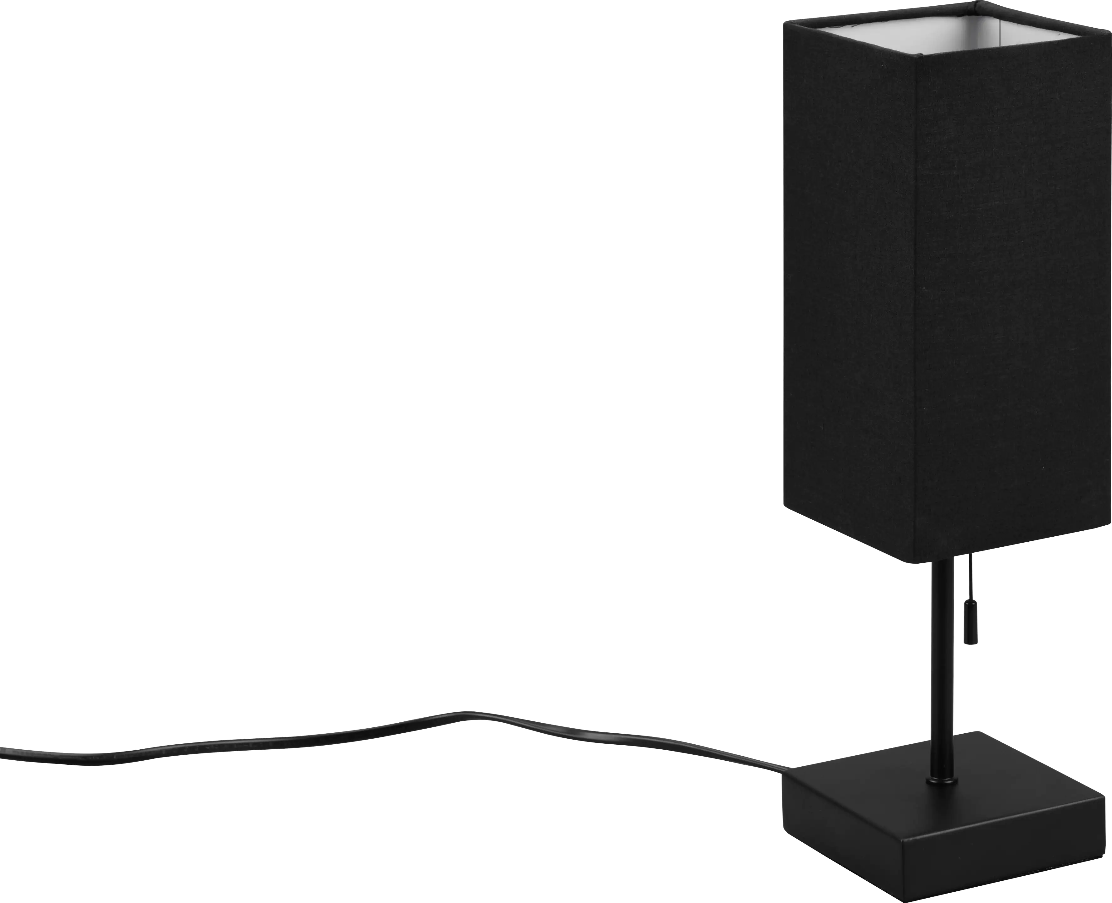 Reality Leuchten Tischleuchte Ole schwarz 35 x 10 cm