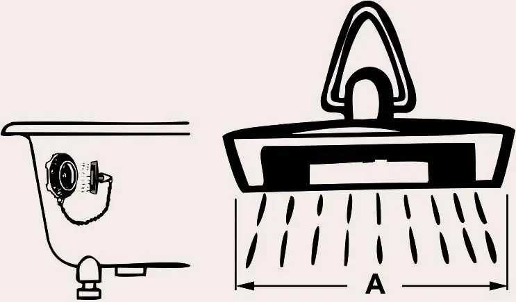 Cornat Ventilstopfen mit Dreikantbügel magnetisch Ø 45,5 mm, für Badewannenablaufgarnituren