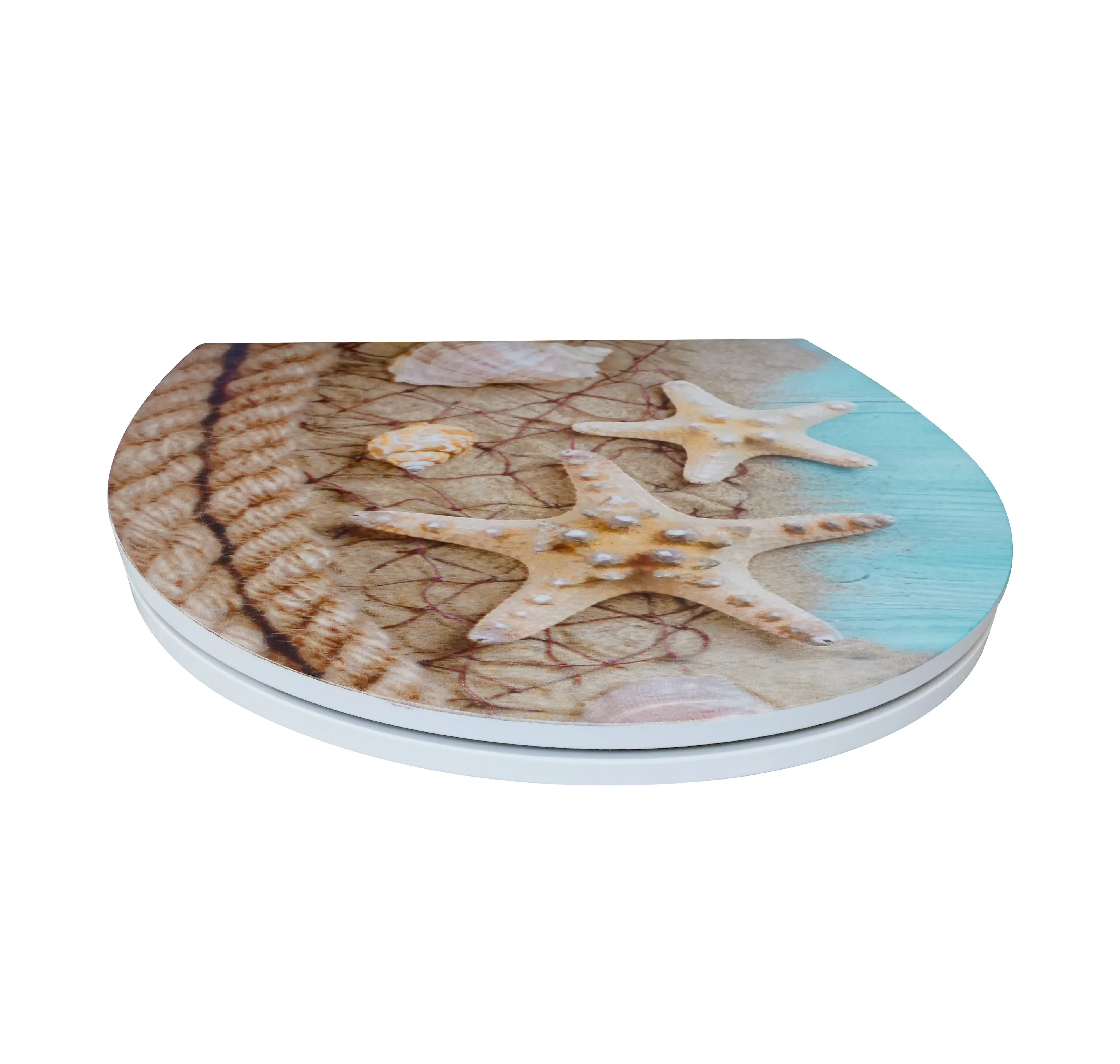 Primaster WC-Sitz mit Absenkautomatik Ocean Breeze weiß