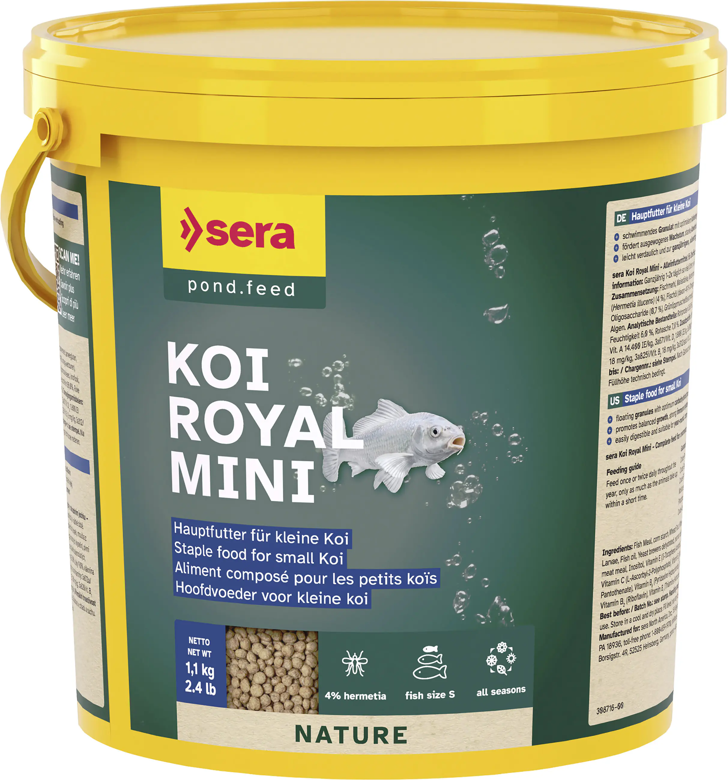 Sera Koifutter Royal Mini für kleinere Koi 3,8 L Sera Koifutter Royal Mini für kleinere Koi 3,8 L
