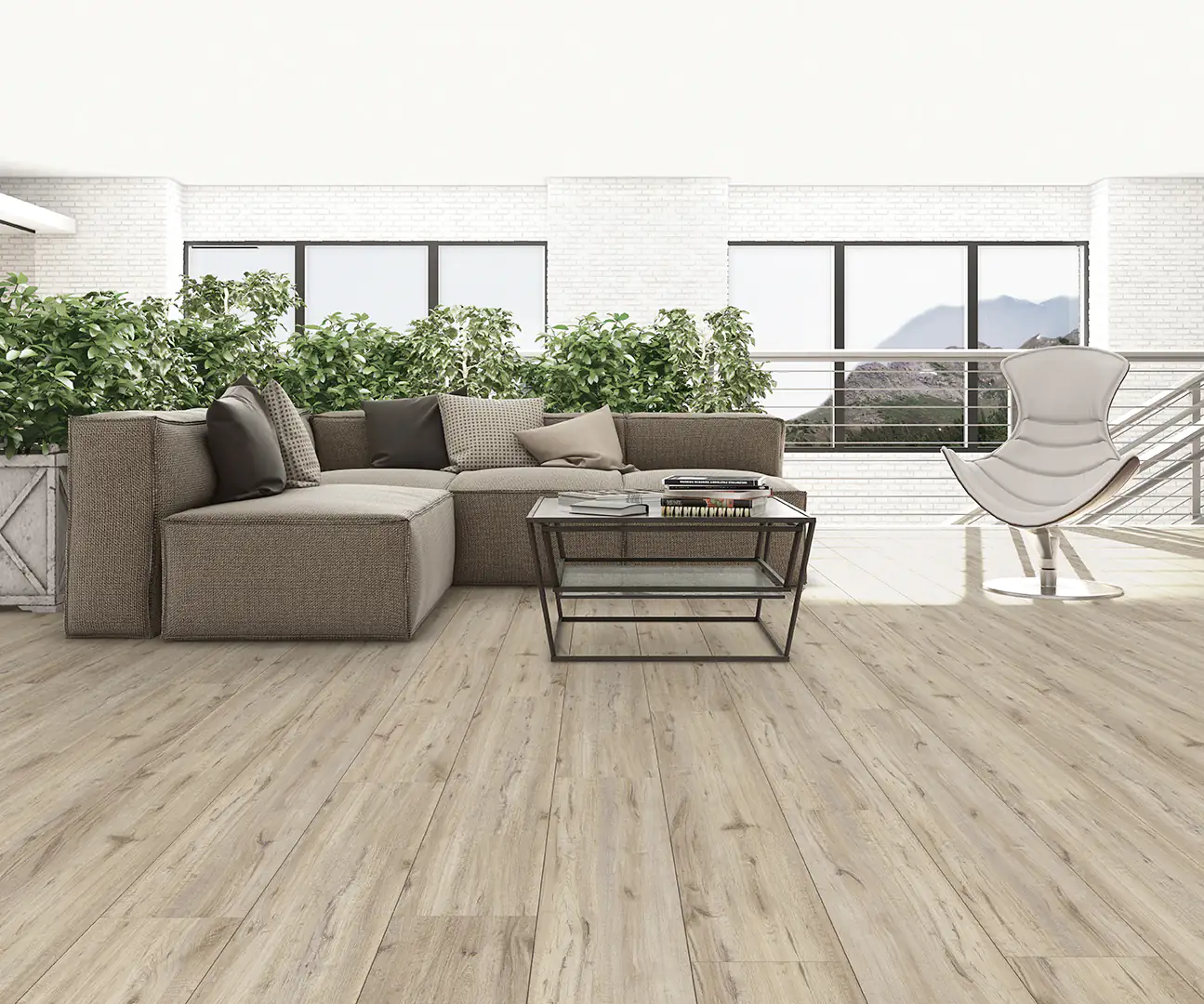 Classen Handmuster Laminat Megaloc Aquaprotect XL Eiche grau braun LHD