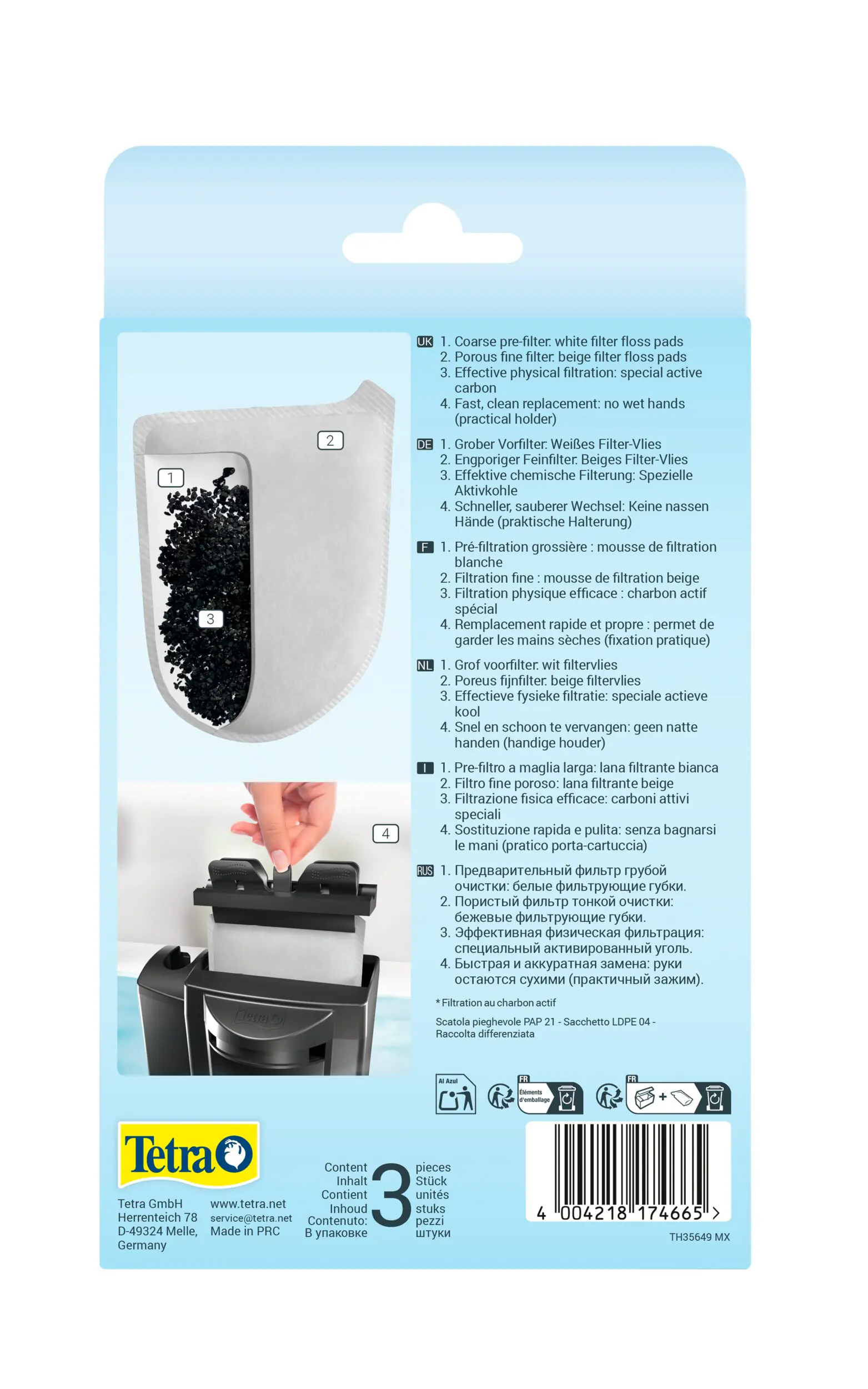Tetra Aquariumfilter EasyCrystal Filter Pack 600 C
