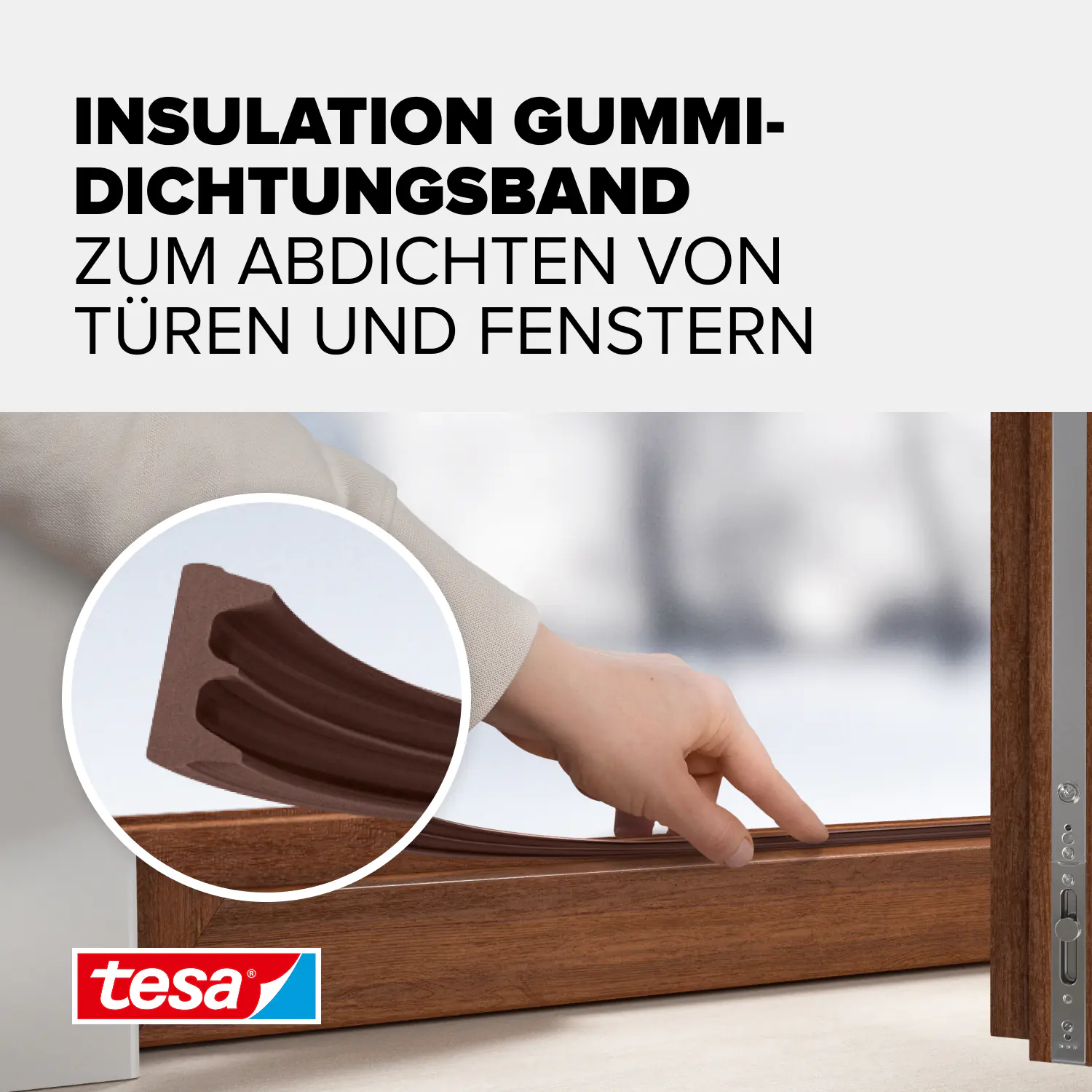 tesa Insulation E-Profil Classic 6 m, braun