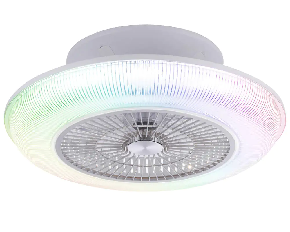 Leuchten Direkt LED Deckenleuchte Dion mit Ventilator Ø 57,5 cm RGB Leuchten Direkt LED Deckenleuchte Dion mit Ventilator Ø 57,5 cm RGB