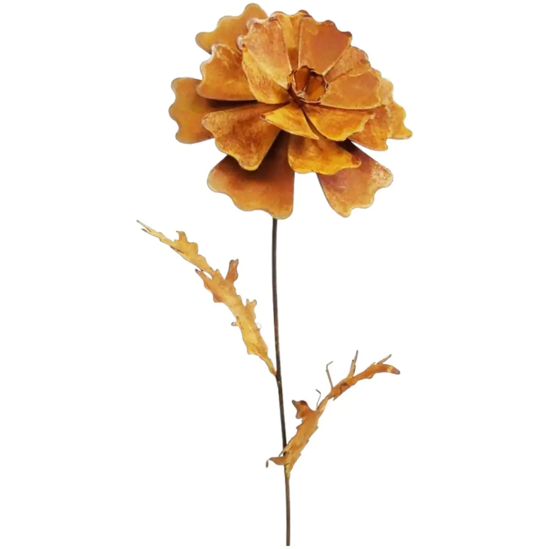 Stecker Mohnblume Rostoptik 120 cm