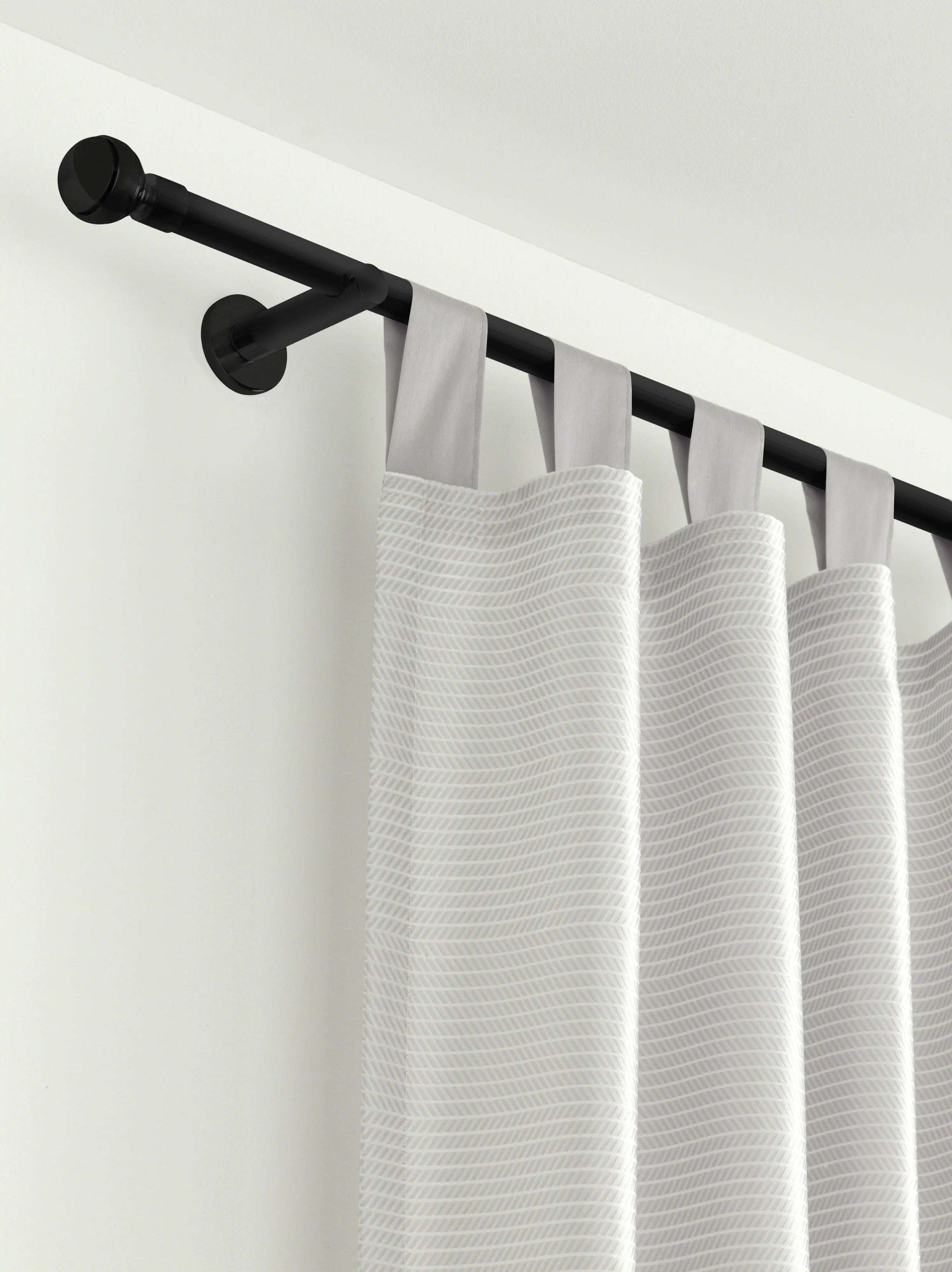 Gardinia Gardinenstange Innenlauf Chicago Ø 20 mm schwarz-matt 160 cm