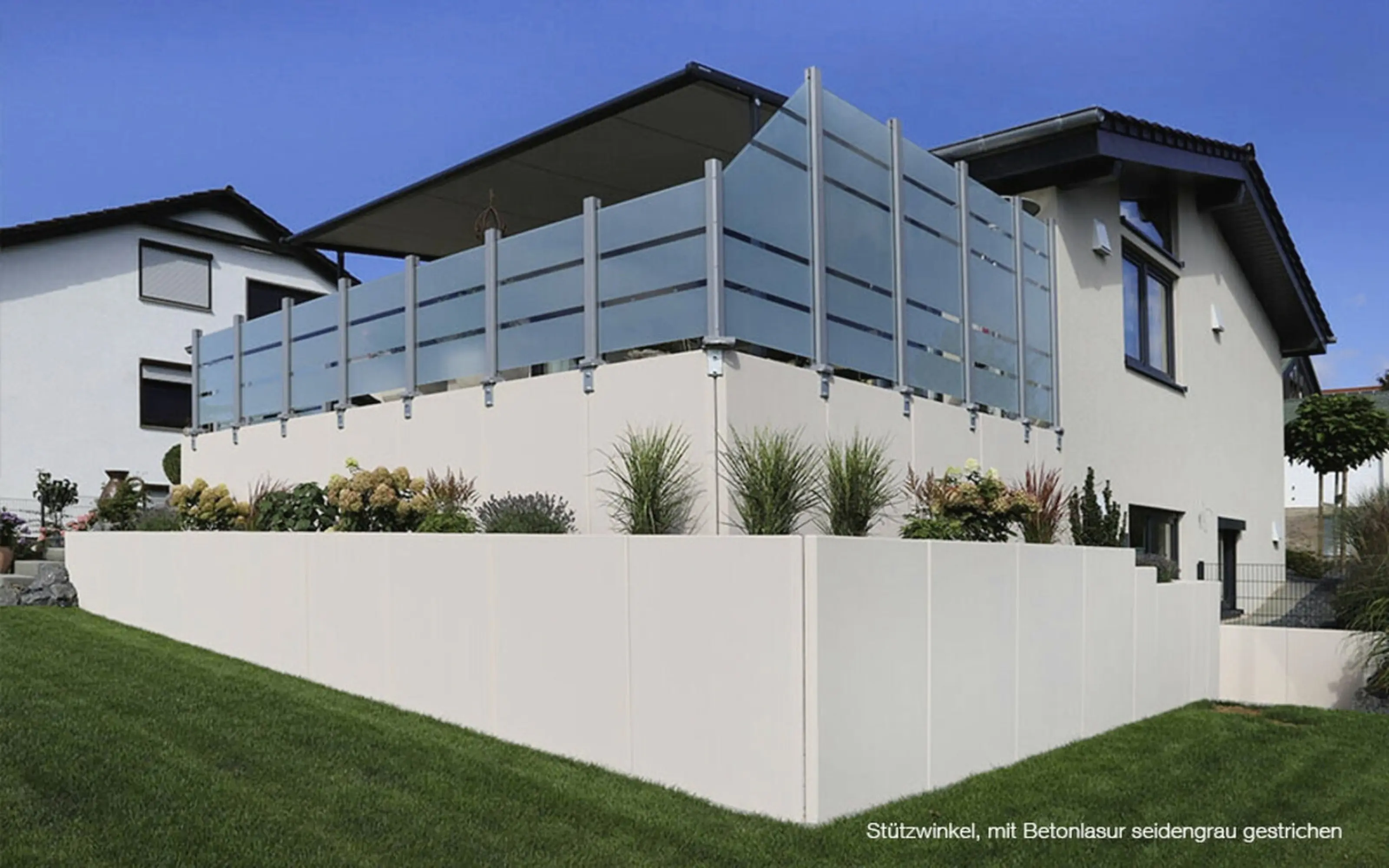 EHL L-Stein Ecke Beton 70 x 100 x 130 cm grau