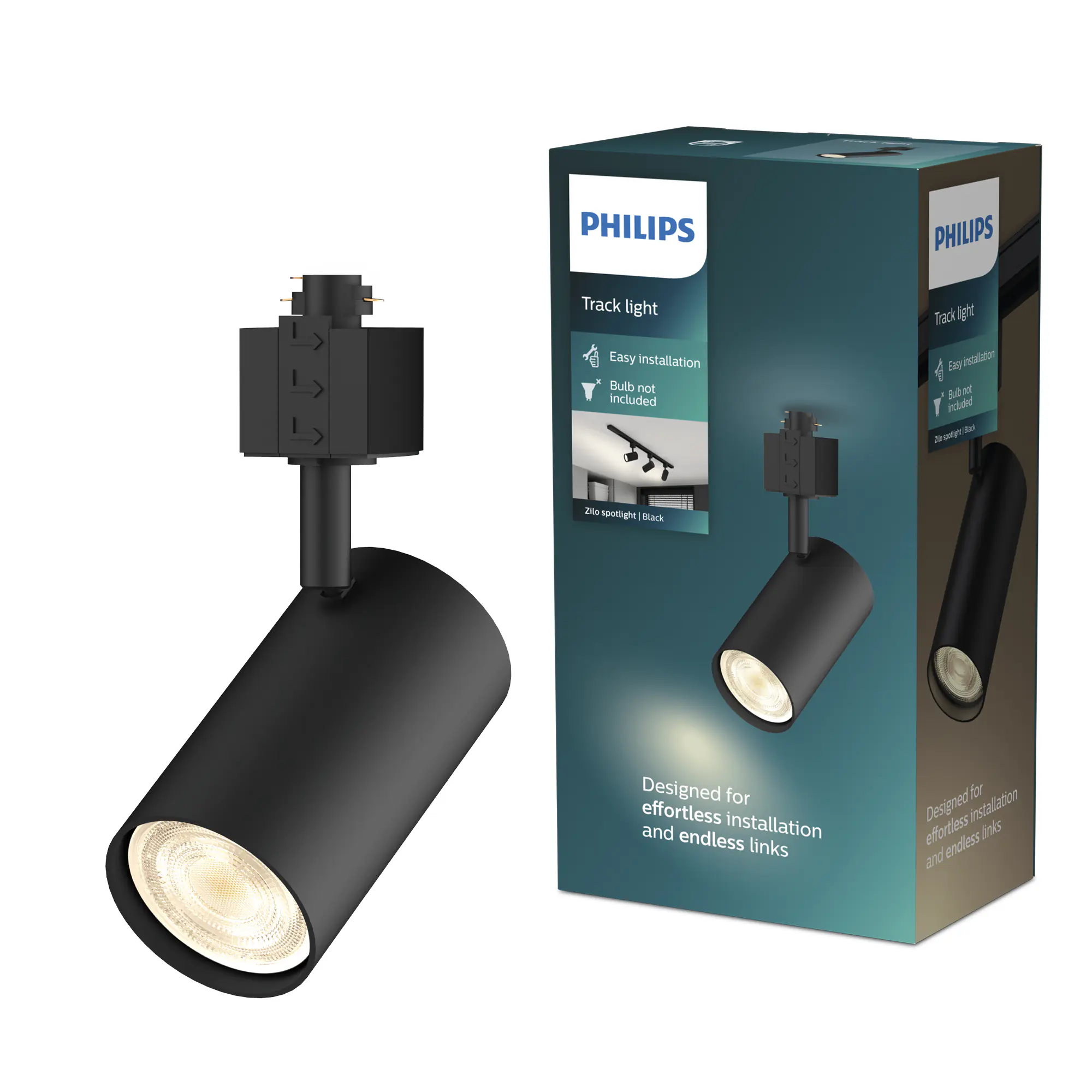Philips Schienenleuchte 1er Spot Zilo Easy Link schwarz