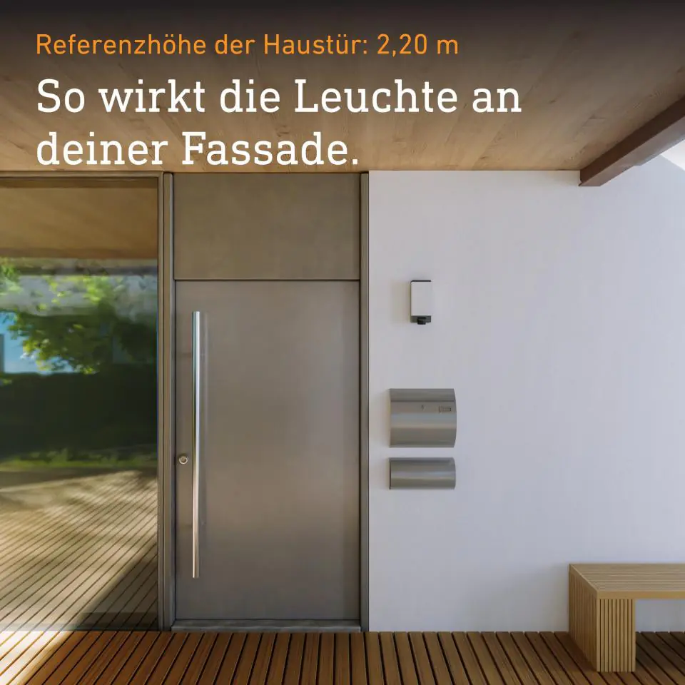 Steinel Außen-Wandleuchte L14S E27 mit Bewegungsmelder anthrazit IP44