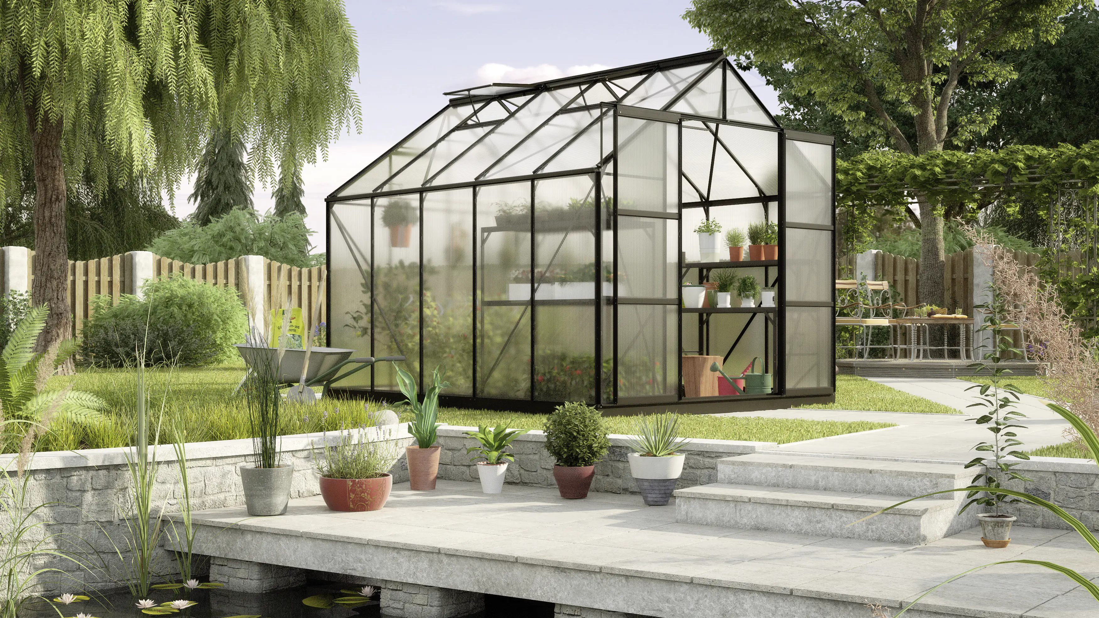 Vitavia Gewächshaus Uranus 8300 254 x 317 cm 6 mm Hohlkammerplatten