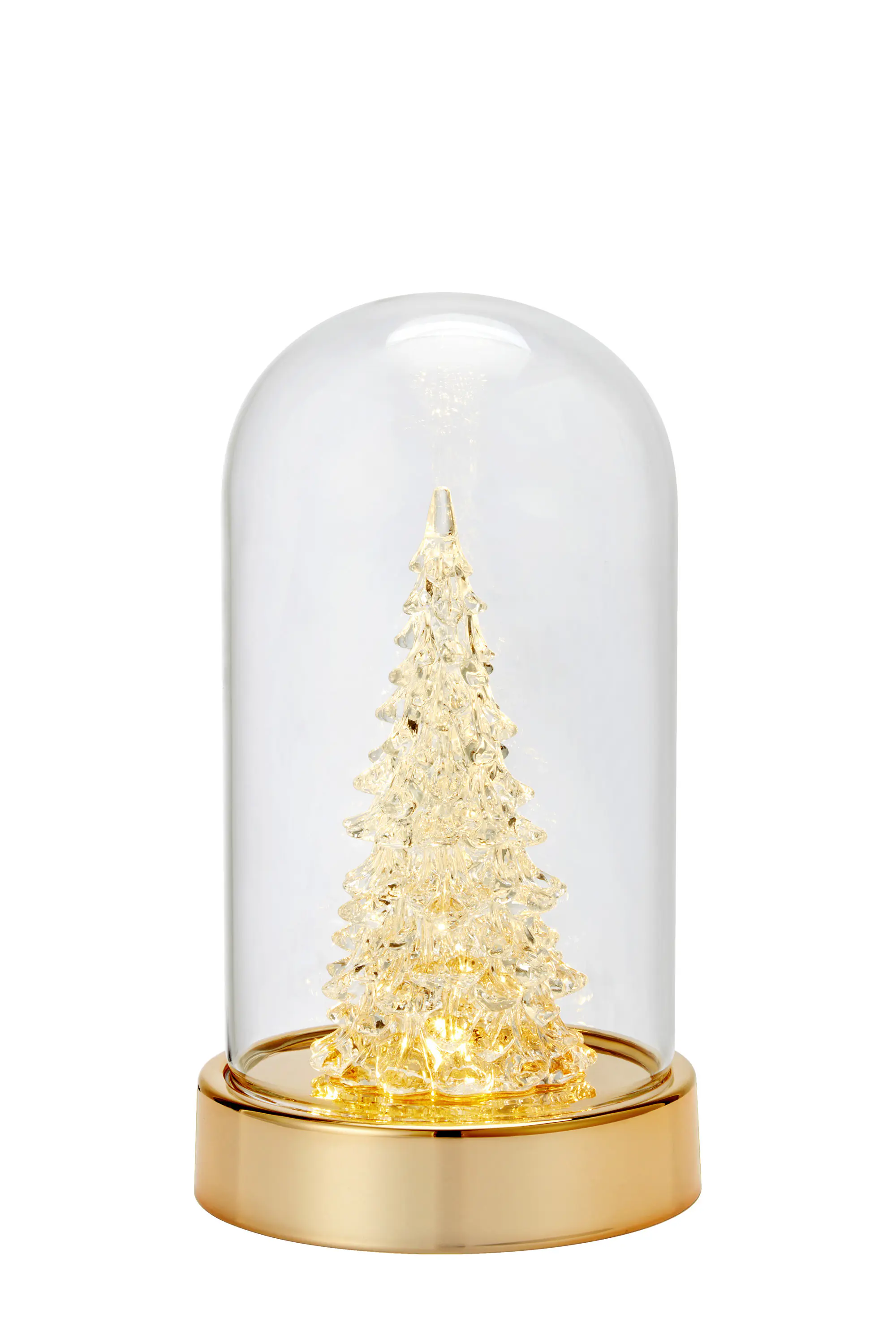 Markslöjd LED Tannenbaum Isla batteriebetrieben Messing 20 x 35,8 cm transparent-gold