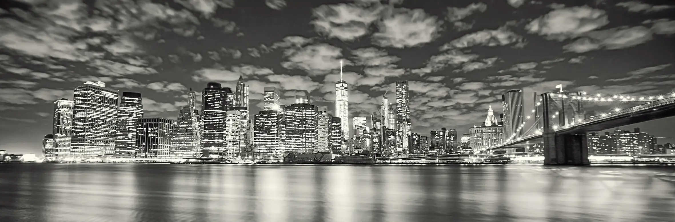 Deco-Panel Bild - New York Night 90 x 29 cm