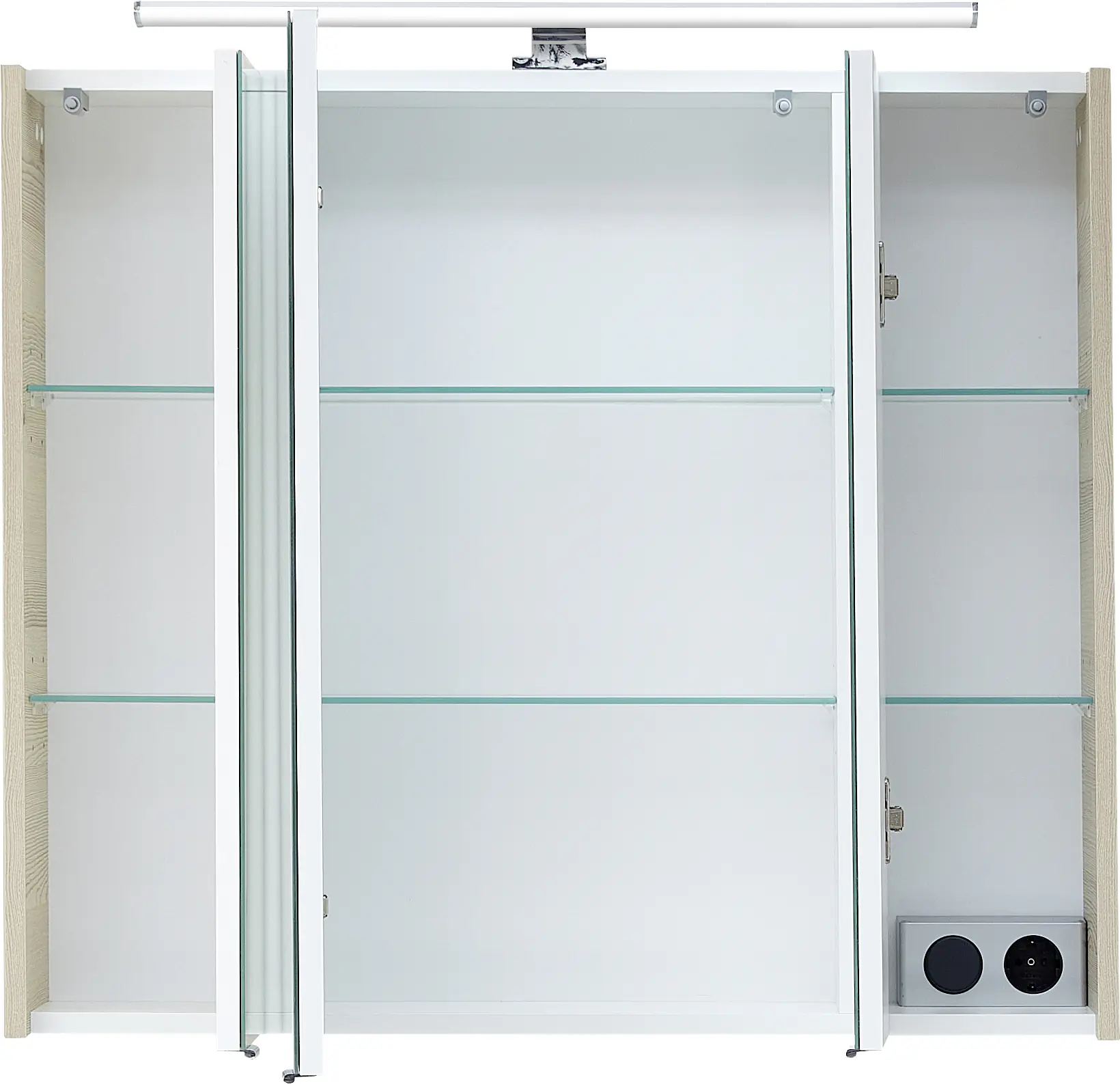 Pelipal Spiegelschrank Quickset 85-II LED-Aufsatzleuchte Polar Pinie 80 cm