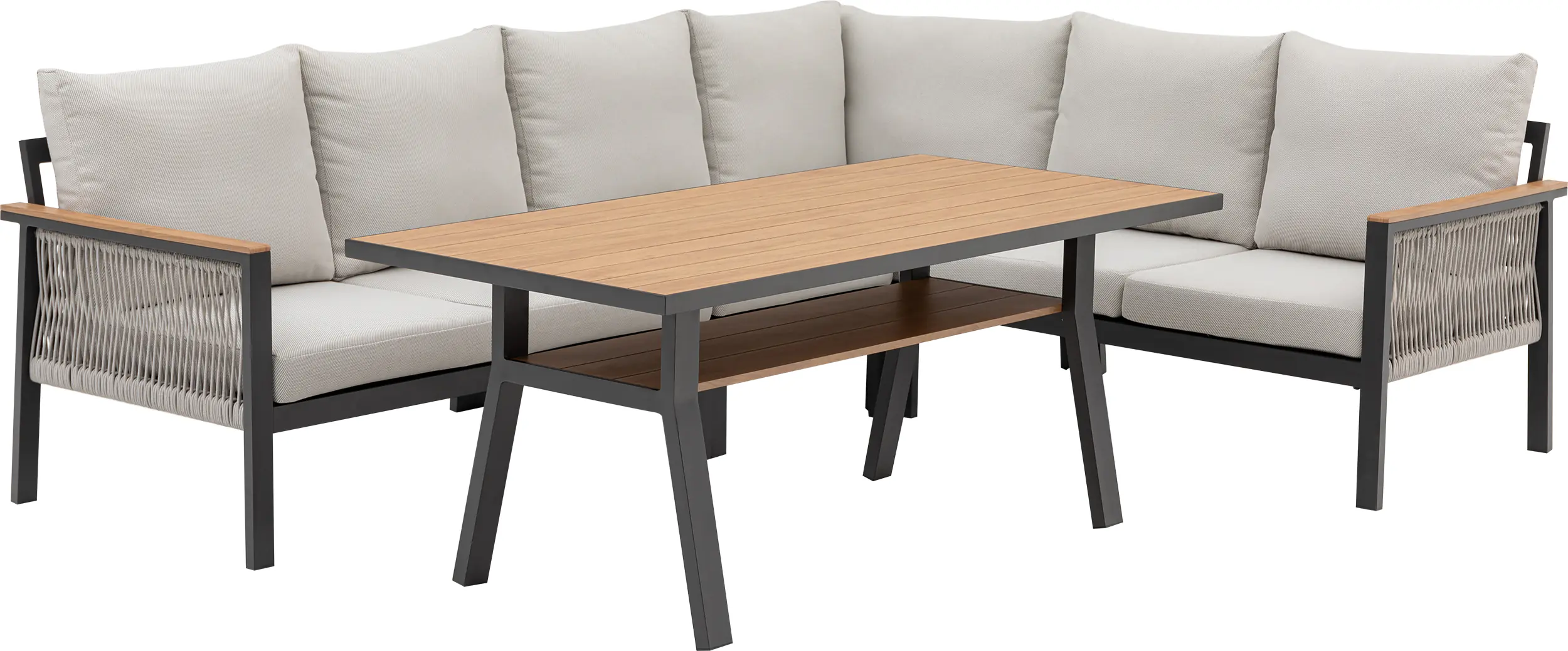 Primaster Gartenmöbel-Set Kos Aluminium in Holzoptik Primaster Gartenmöbel-Set Kos Aluminium in Holzoptik