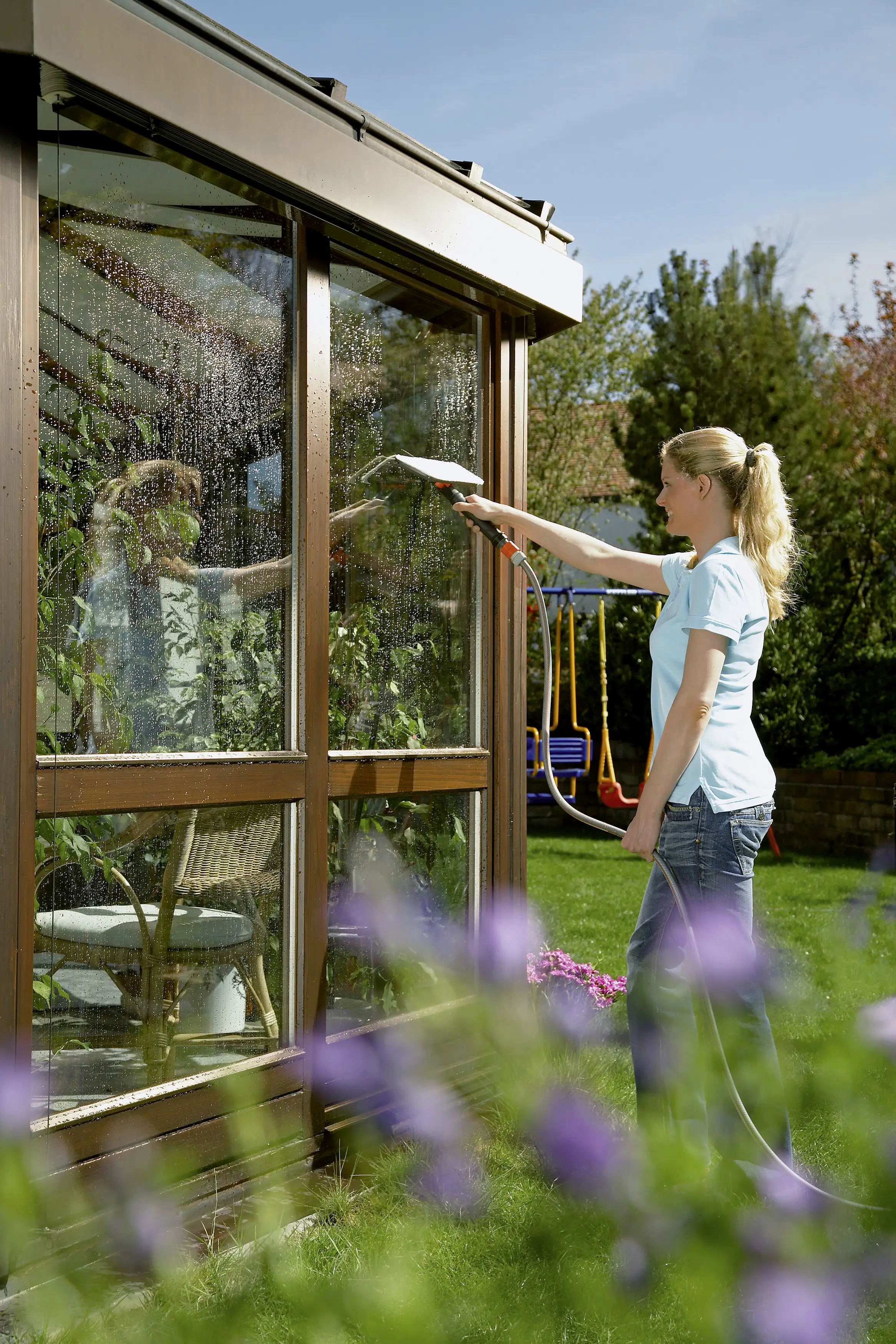 4078500556408_1088200 Gardena Fensterwäscher mit Abzieher Cleansystem