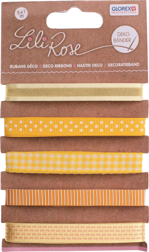 Glorex Deko Bänder Gelbtöne