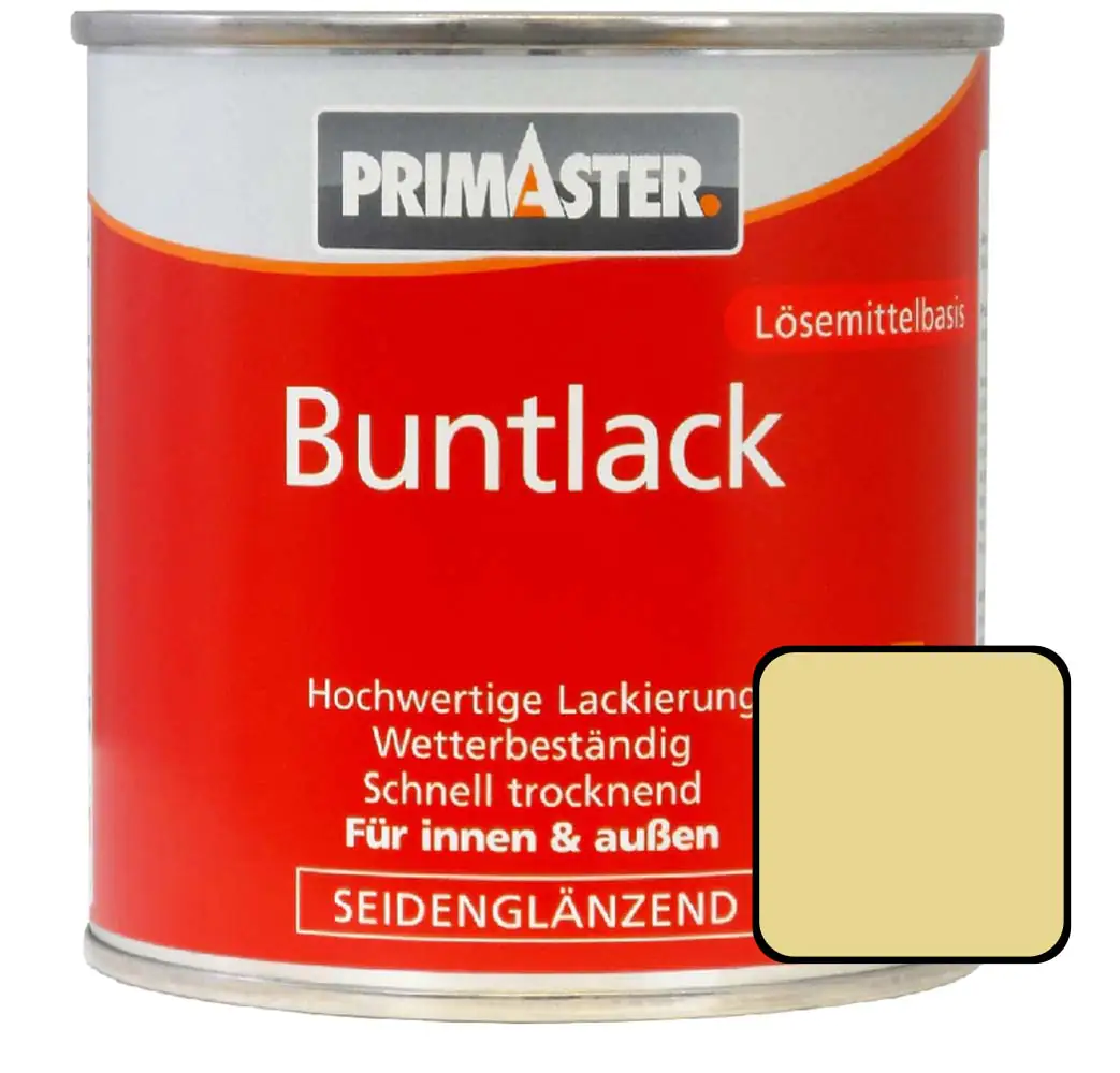 Primaster Buntlack RAL 1015 375 ml hellelfenbein seidenglänzend Primaster Buntlack RAL 1015 375 ml hellelfenbein seidenglänzend