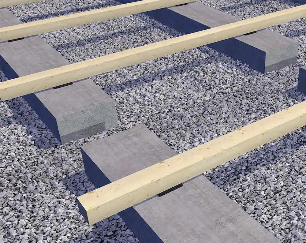 HSI Terra Unterlegpads für Terrasse 7 x 7 x 6 cm Kautschukgranulat schwarz - 30 Stk.