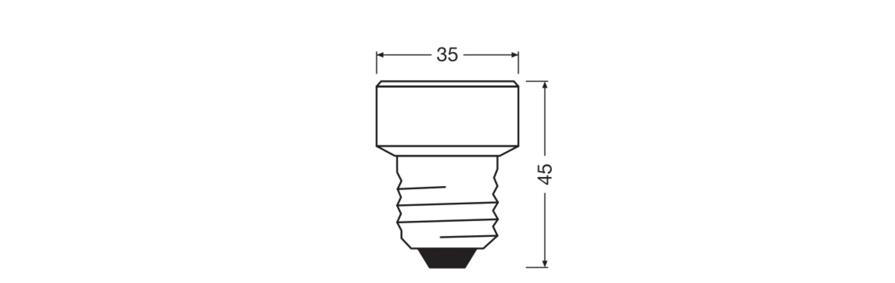 Osram LED Leuchtmittel Star Flat 26 E27 3,5 W kaltweiß matt dimmbar