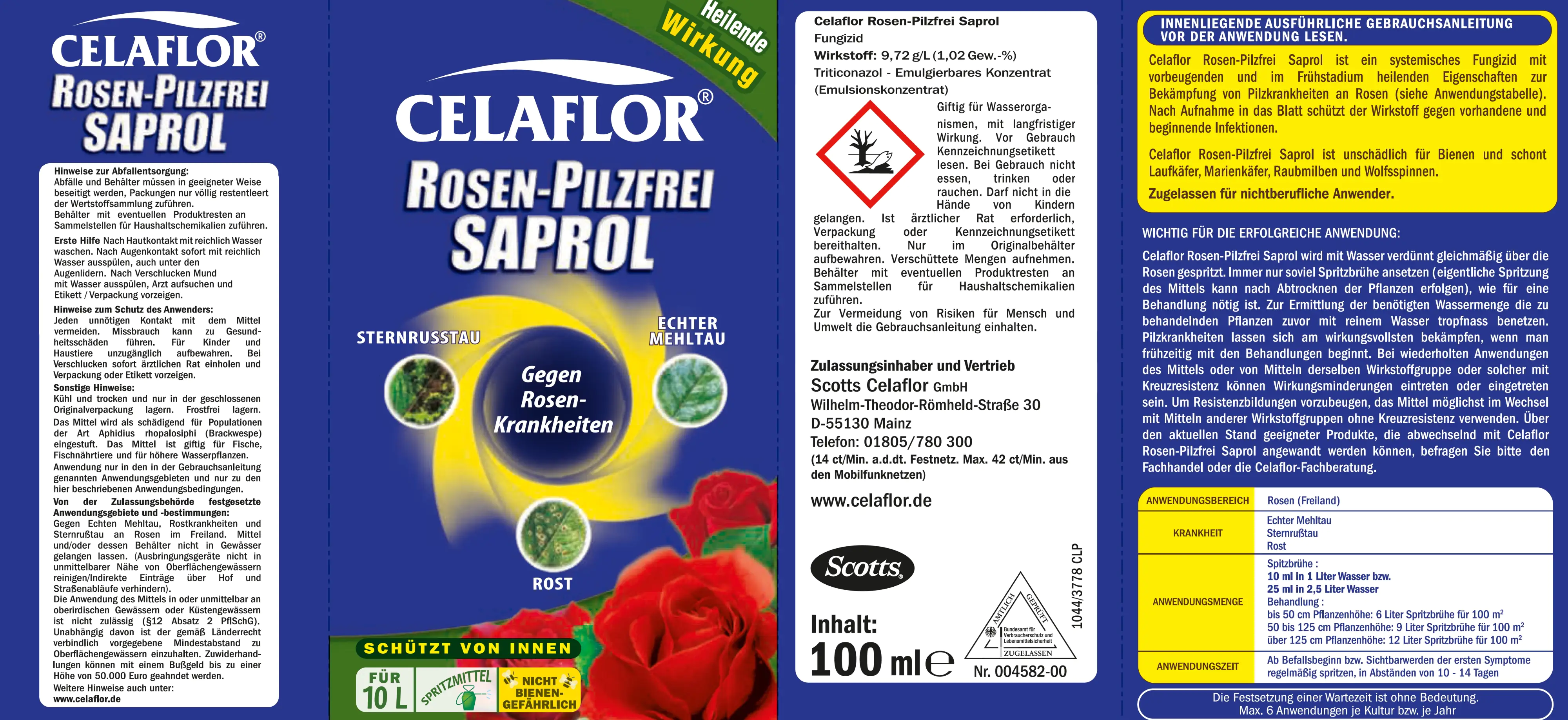 Celaflor Rosen-Pilzfrei Saprol 100 ml
