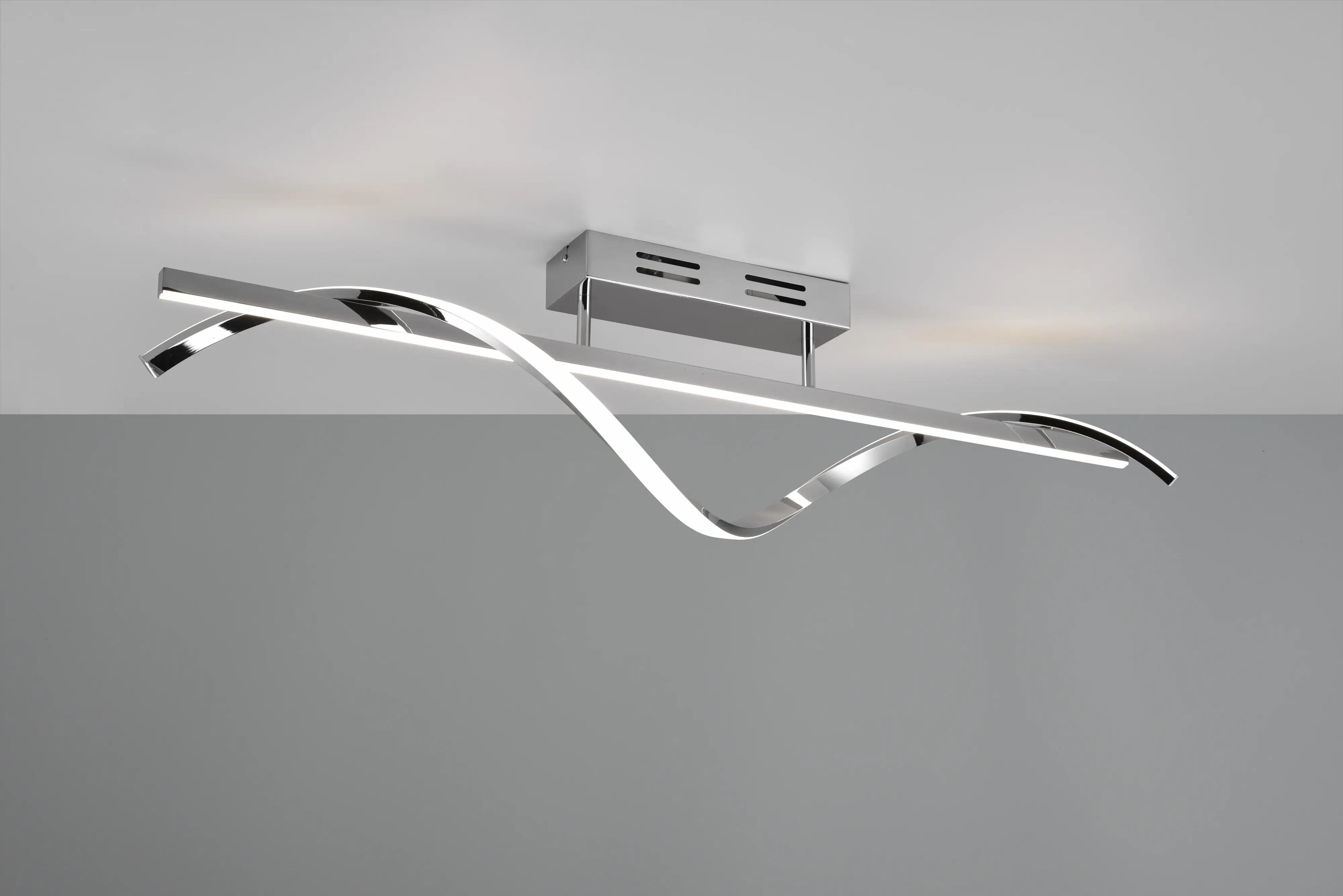 Trio LED-Deckenleuchte Isabel 25,5 x 100 cm neutralweiß chrom dimmbar