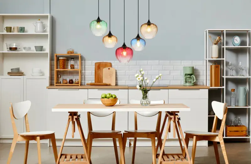 Globo Hängeleuchte Sander 86 x 120 cm (L x B x H) bunt matt