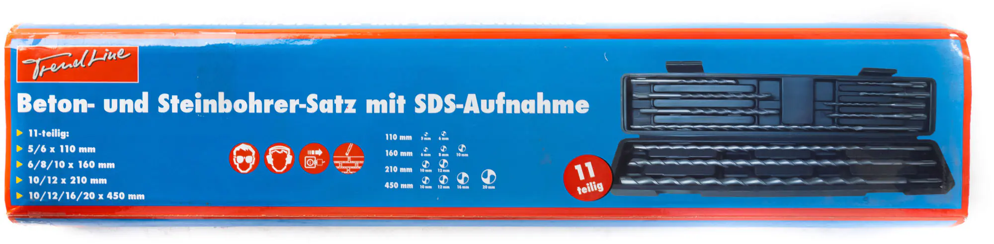 Primaster SDS-Plus Beton- und Durchbruchbohrer Set 11-teilig Ø 5 - 20 mm