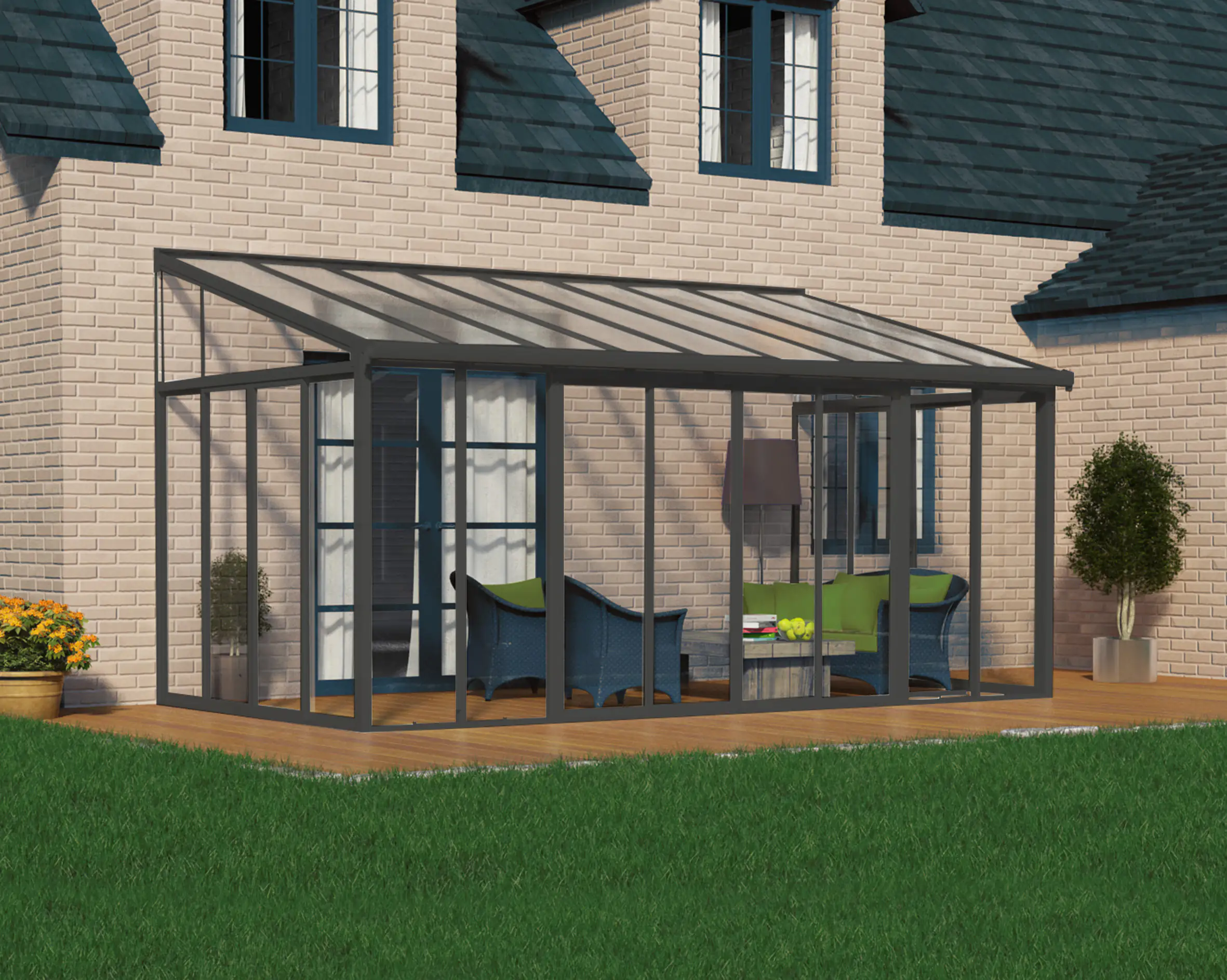 Canopia Wintergarten SanRemo 3x5.46 546 x 294-300 x 289-310 cm (BxTxH) Canopia Wintergarten SanRemo 3x5.46 546 x 294-300 x 289-310 cm (BxTxH)