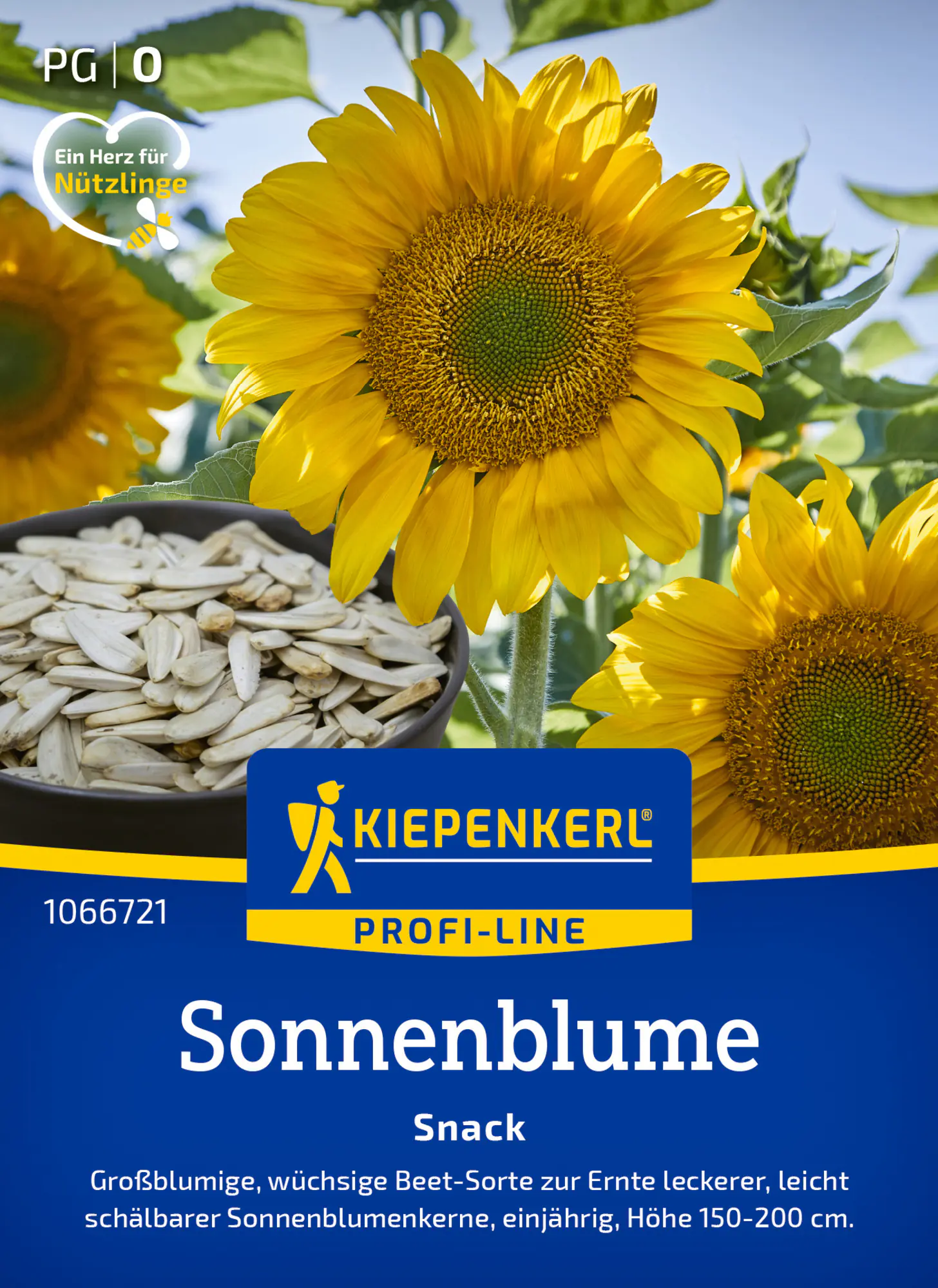 Kiepenkerl Profi-Line Blumensamen Sonnenblumen Snack für ca. 20 Pflanzen