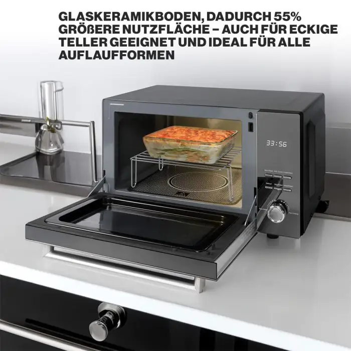 Proficook Mikrowelle PC-MWG 1204 23 l, mit Grill, Griff oben