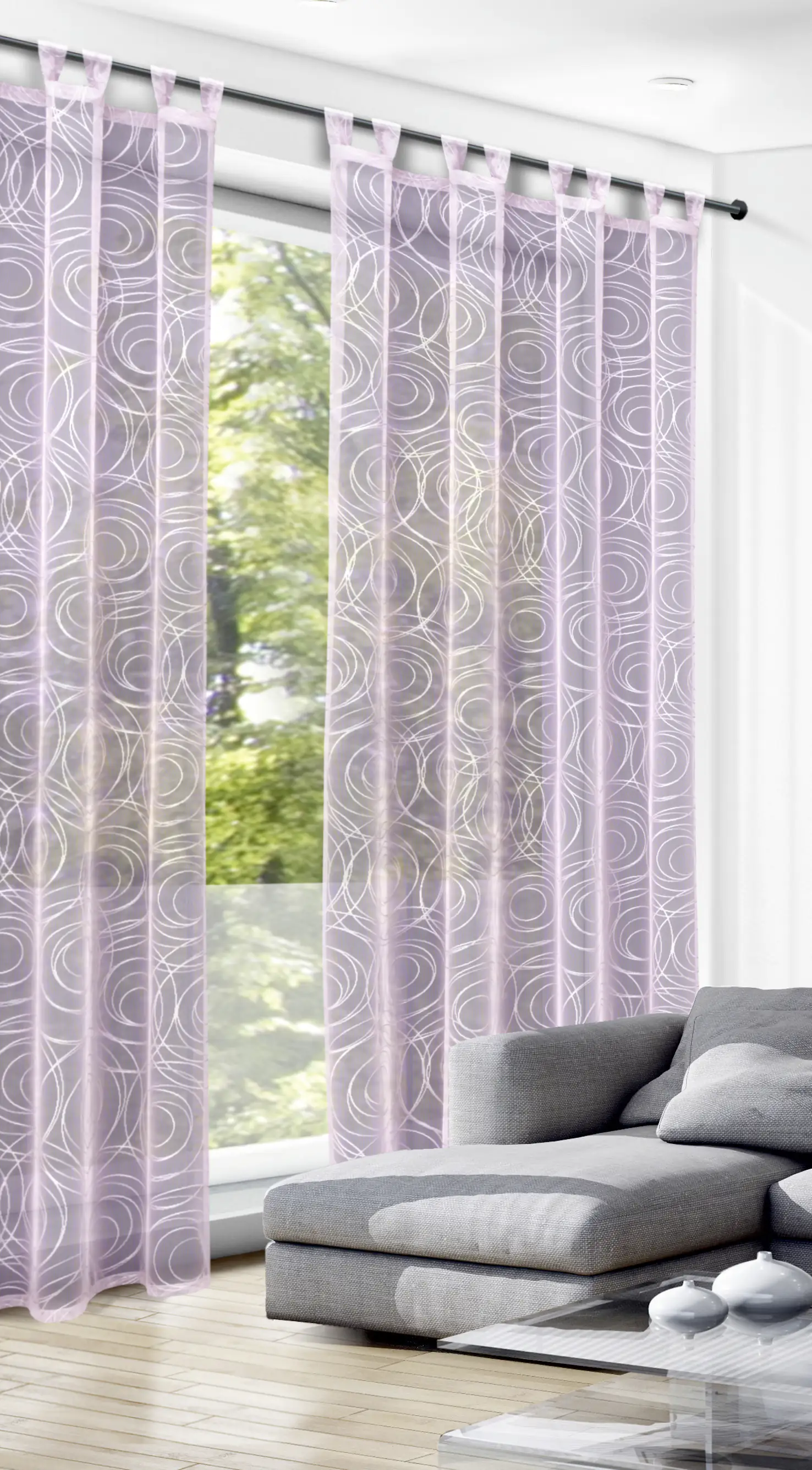 Neusser Collection Schlaufenschal rose, 245 x 140 cm