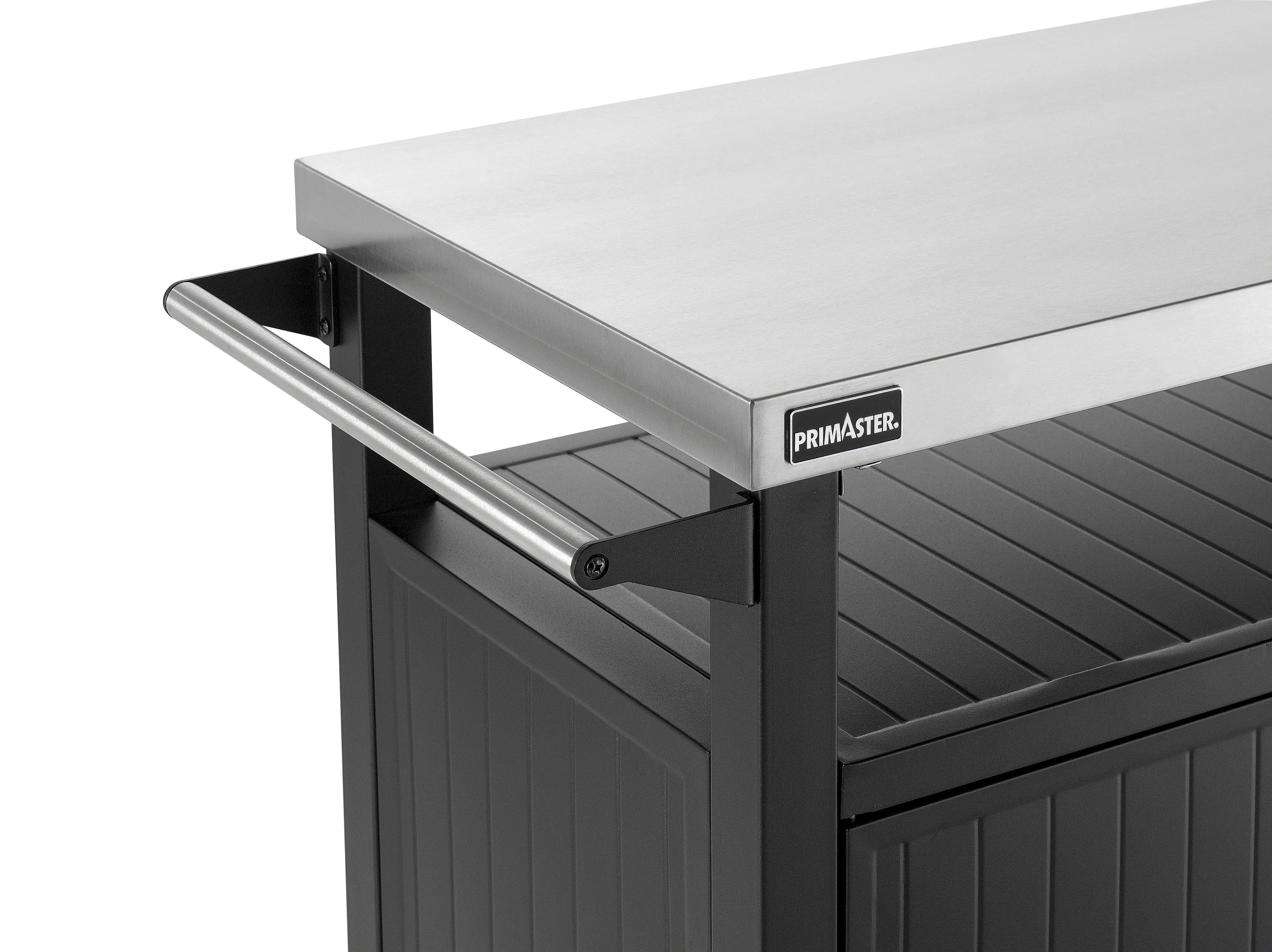 Primaster Grillwagen Napa XXL Universal 2-türig 153 x 90 cm schwarz