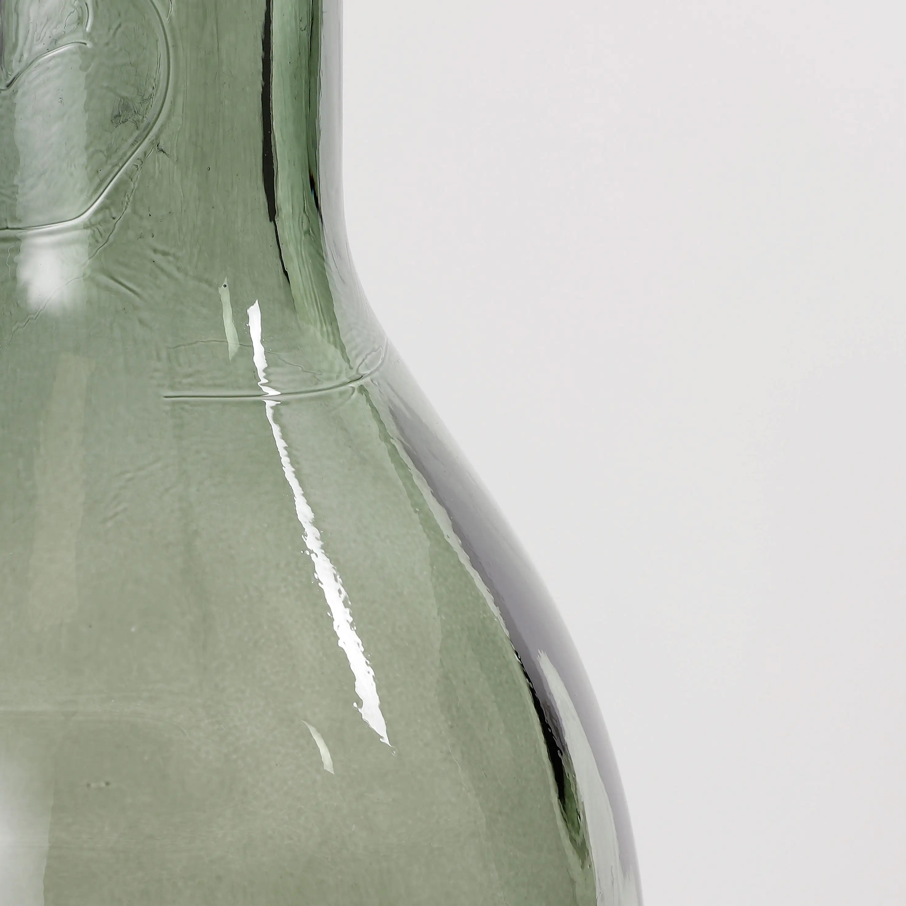 Mica Glas Flasche Rioja grün, 50 x 15 cm Mica Glas Flasche Rioja grün, 50 x 15 cm