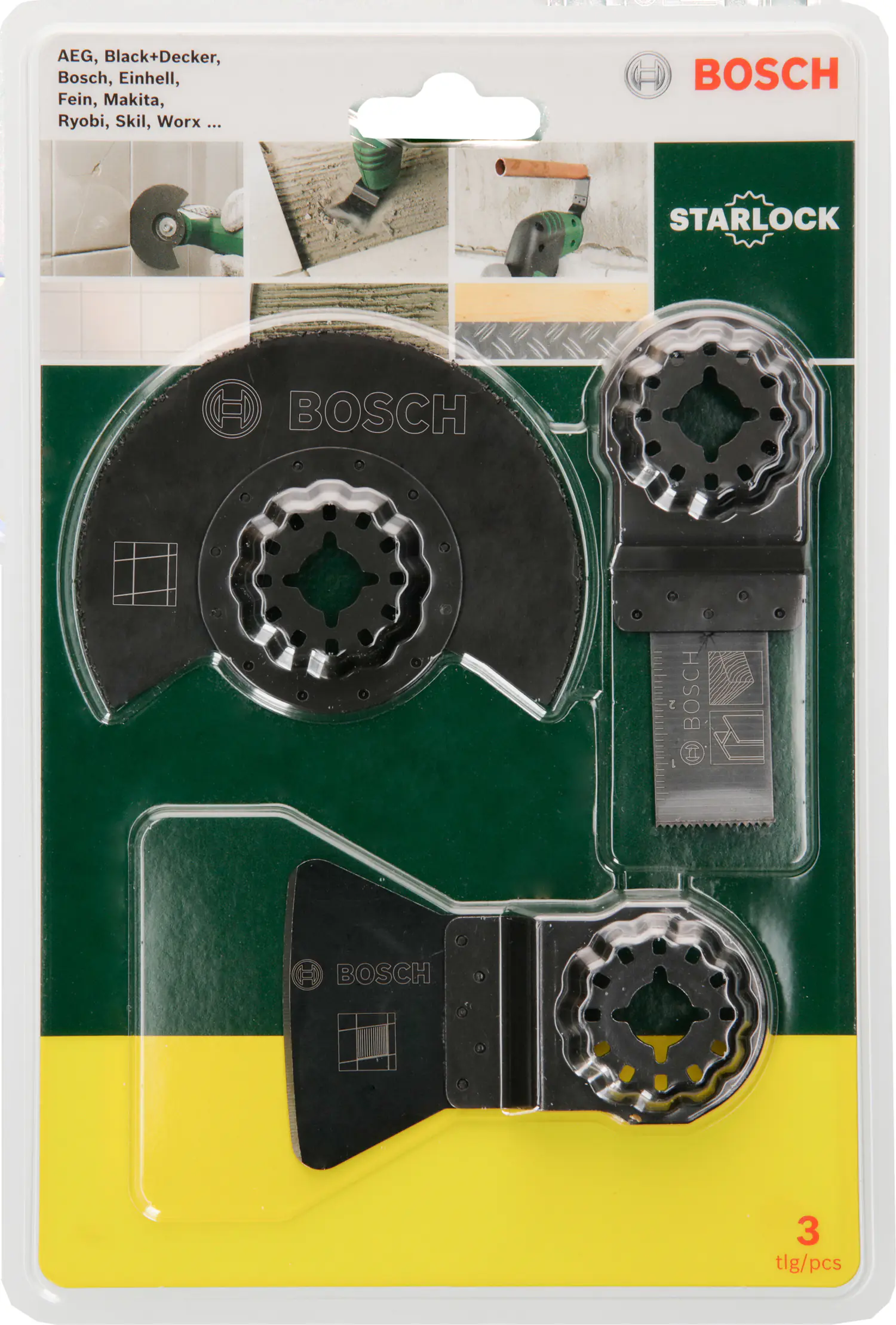Bosch Sägeblätter Starlock Starter-Set Tiles für Multifunktionsgeräte 3-teilig Bosch Sägeblätter Starlock Starter-Set Tiles für Multifunktionsgeräte 3-teilig