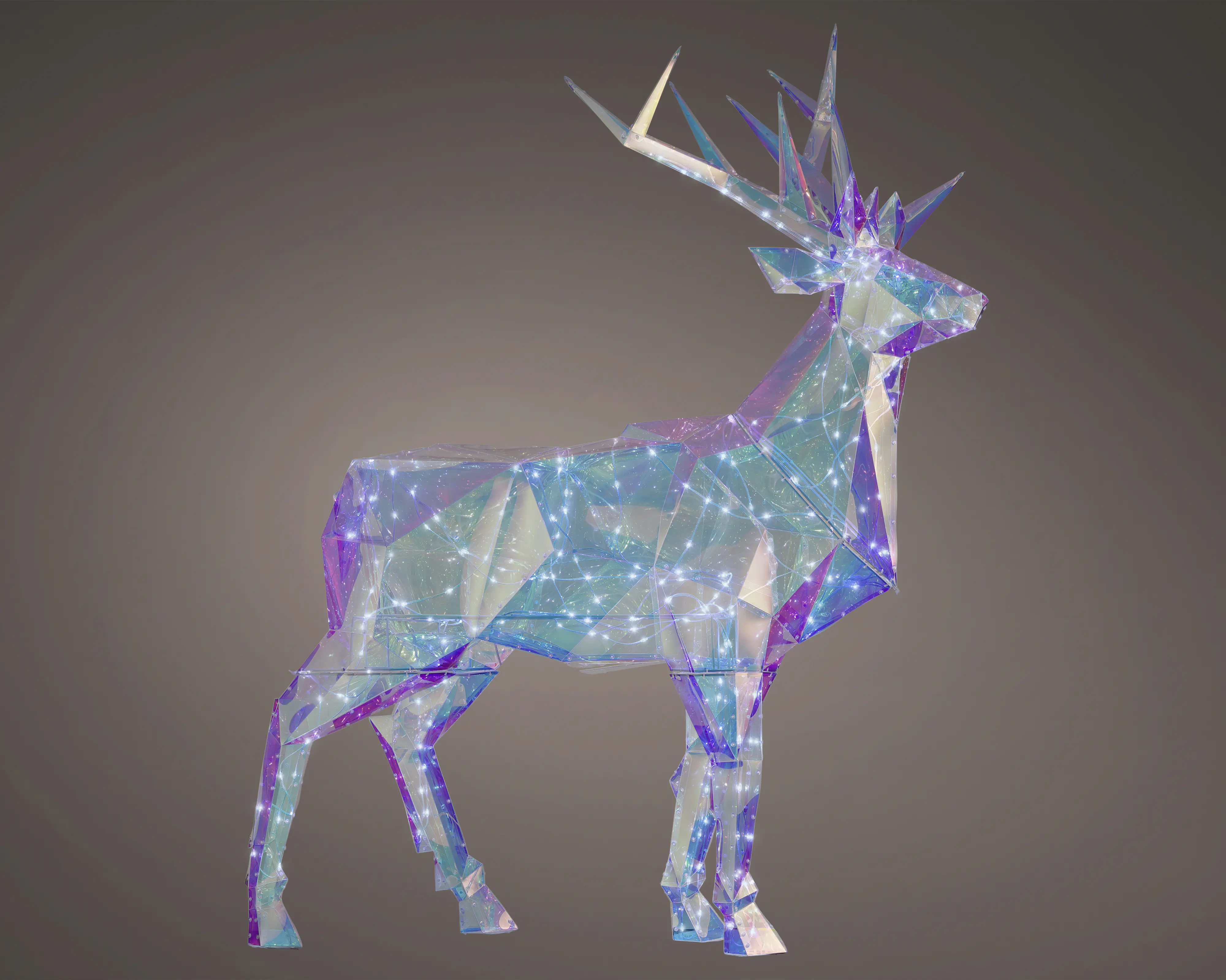 Lumineo Mikro LED Rentier 52 x 119 x 145 cm kaltweiß für Außen 145 LED