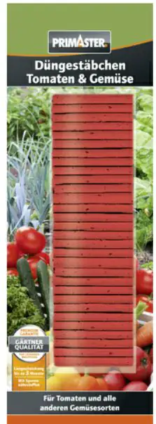 Primaster Düngestäbchen Tomaten und Gemüse 30 Stück Primaster Düngestäbchen Tomaten und Gemüse 30 Stück