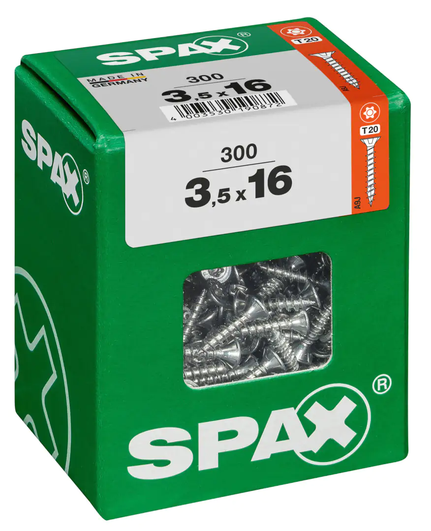 Spax Universalschrauben 3.5 x 16 mm TX 20 - 300 Stk.