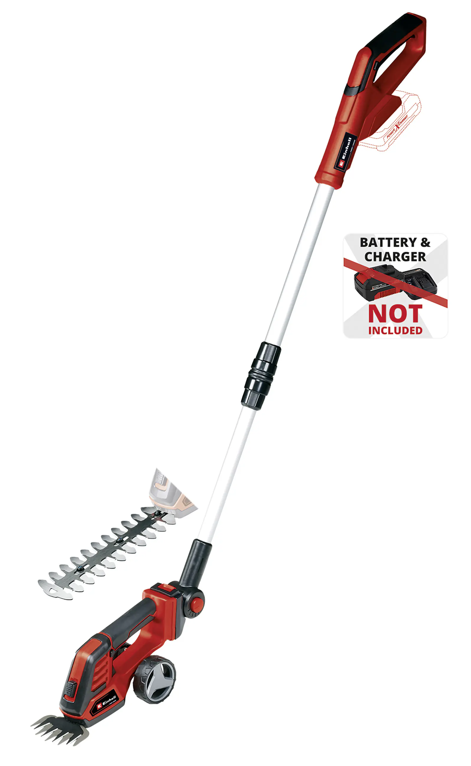 Einhell Akku Gras-/ Strauchschere GE-CG 18/100 Li T-Solo 20cm Schnittbreite