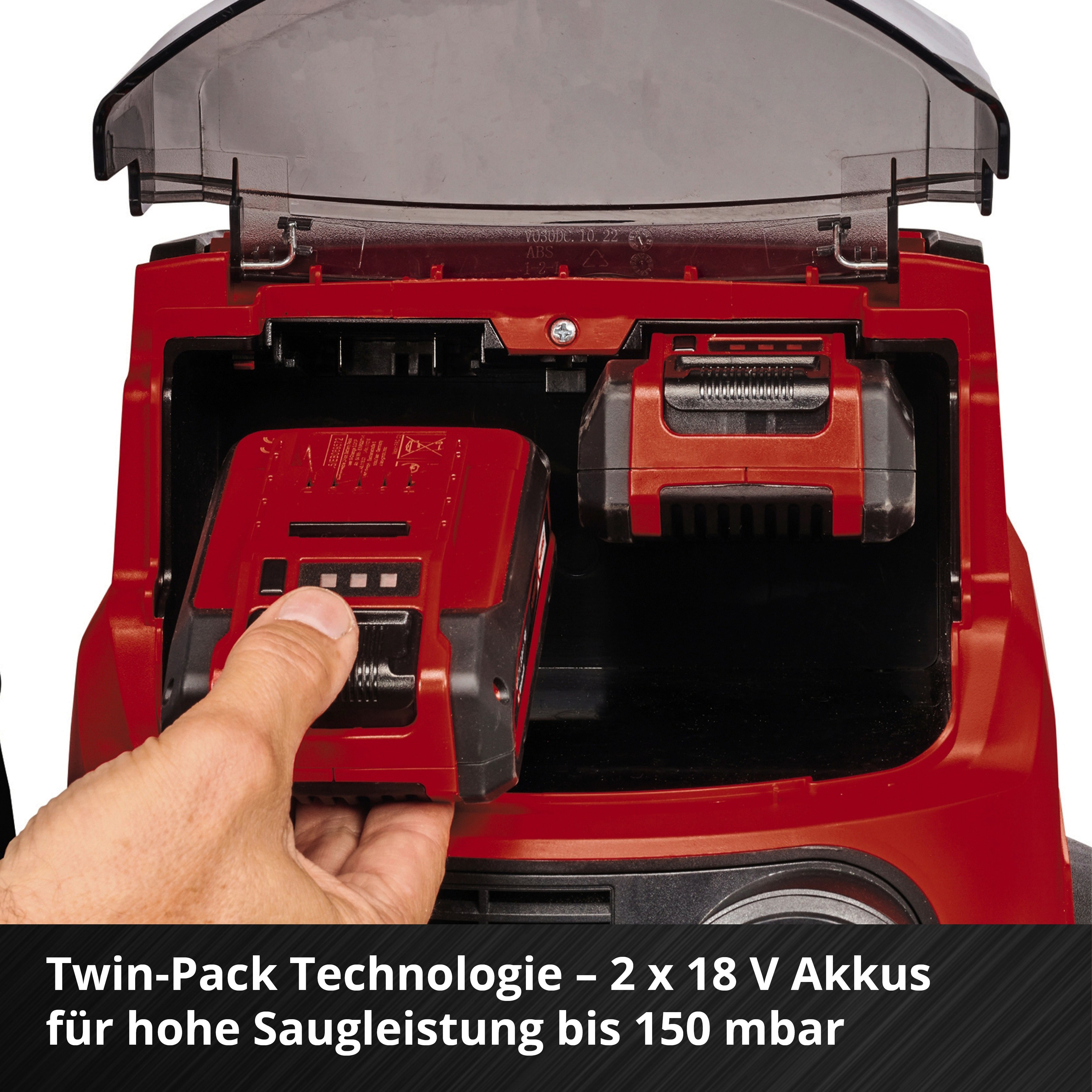 Einhell Professional Akku-Nass-Trockensauger TP-VC 36/30 S Auto Solo 36 V