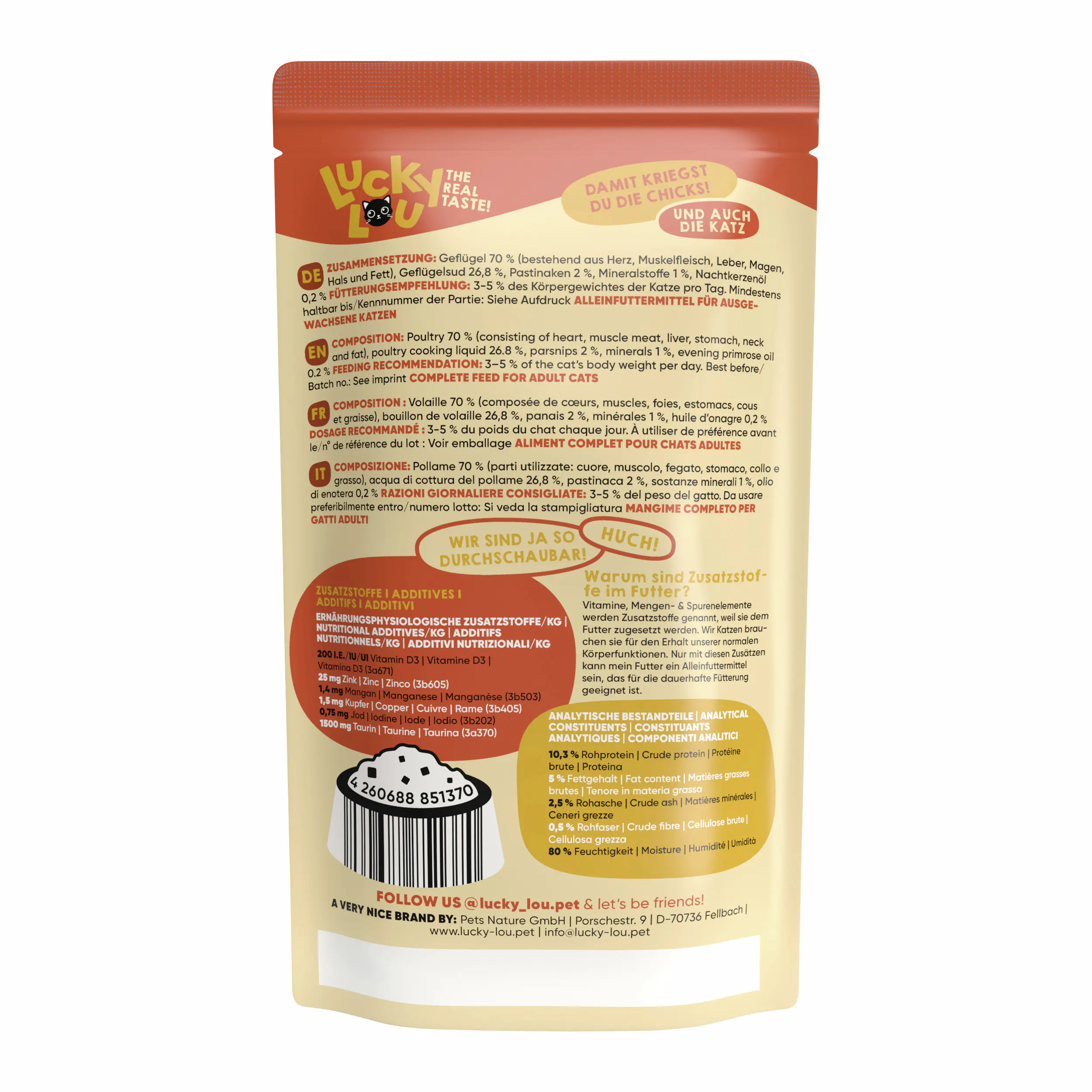 Lucky Lou Lifestage Adult Geflügel 125g