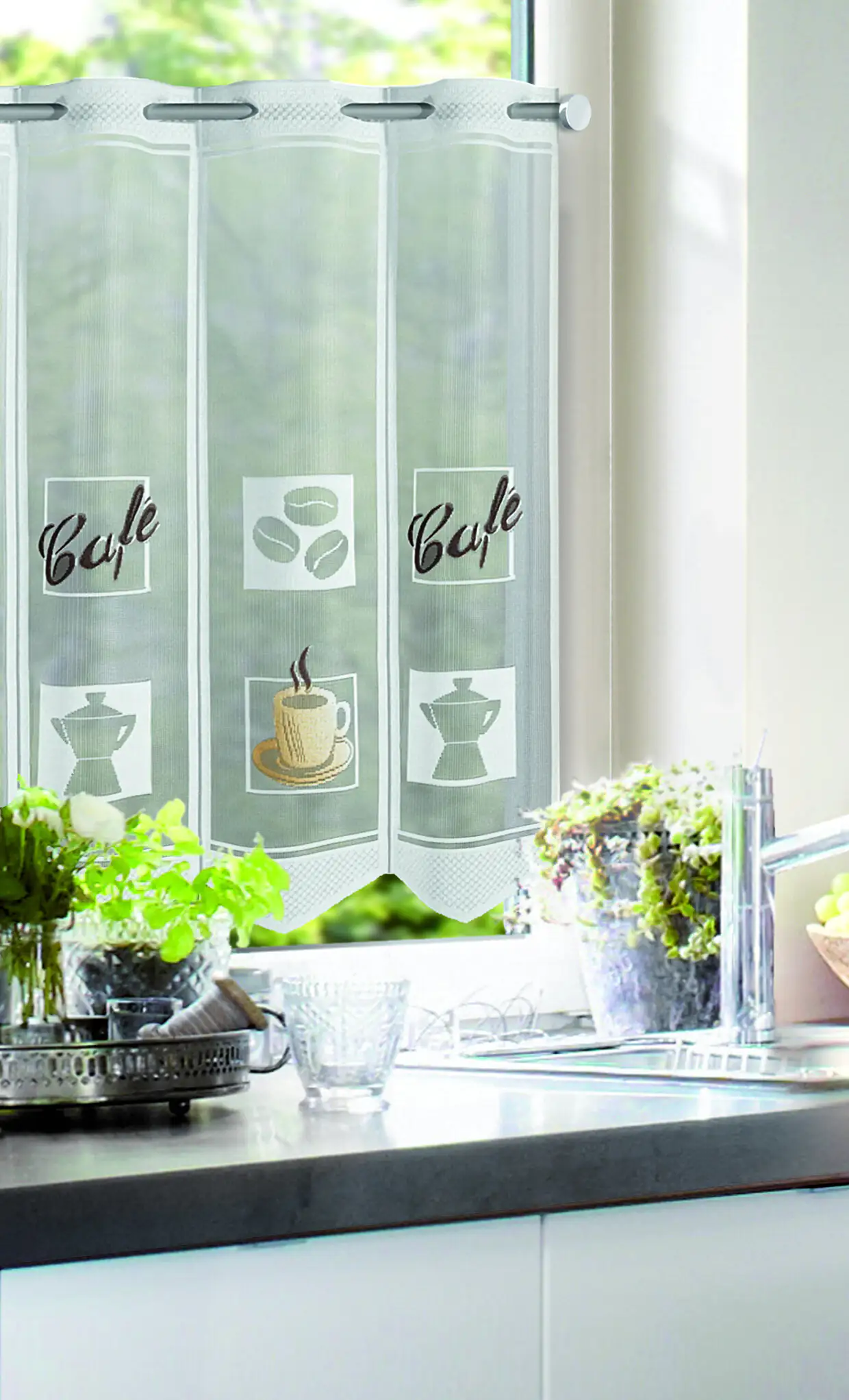 Neusser Collection Lamellenpanneau Catrin handcoloriert cafe, 60 x 156 cm