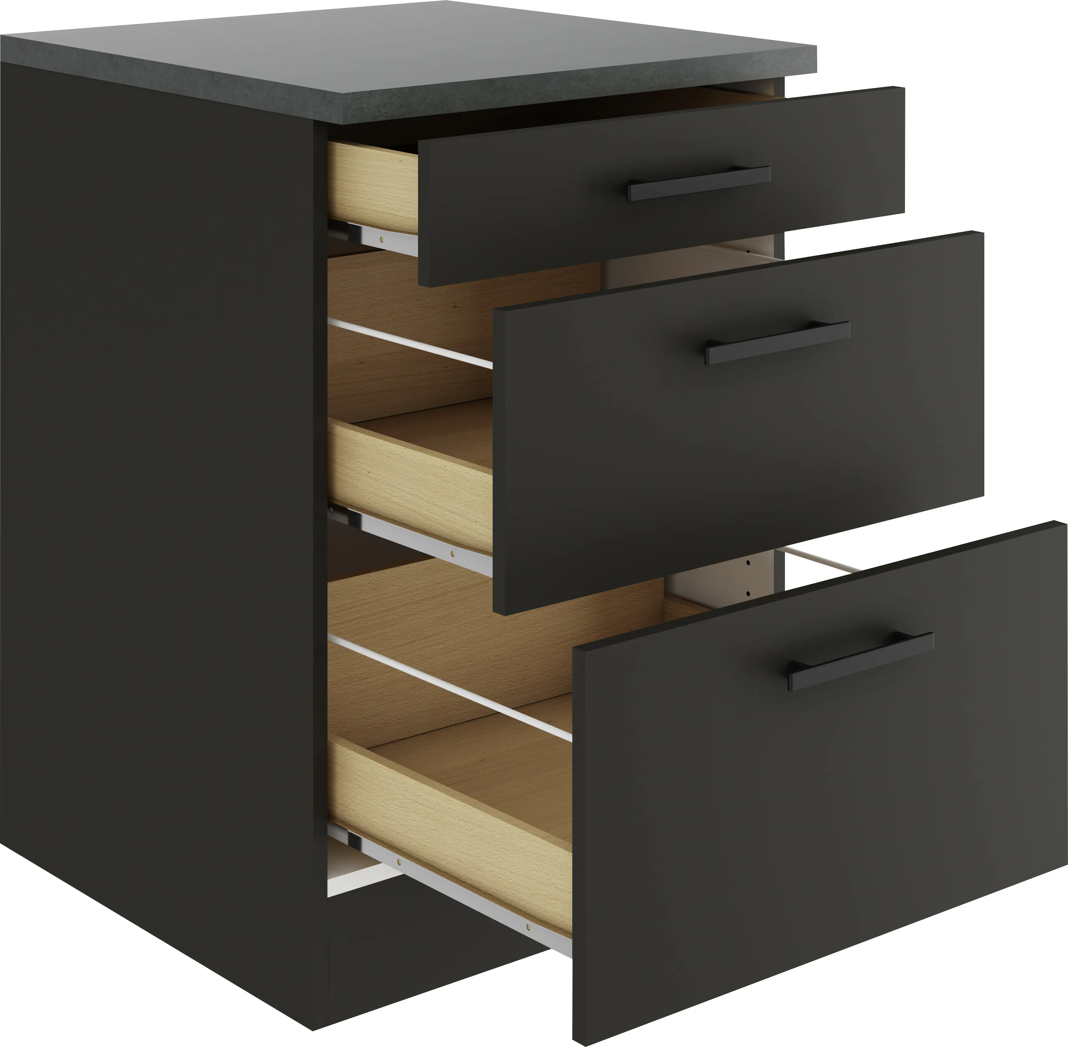 Optifit Unterschrank Madrid 420 anthrazit matt 60 cm