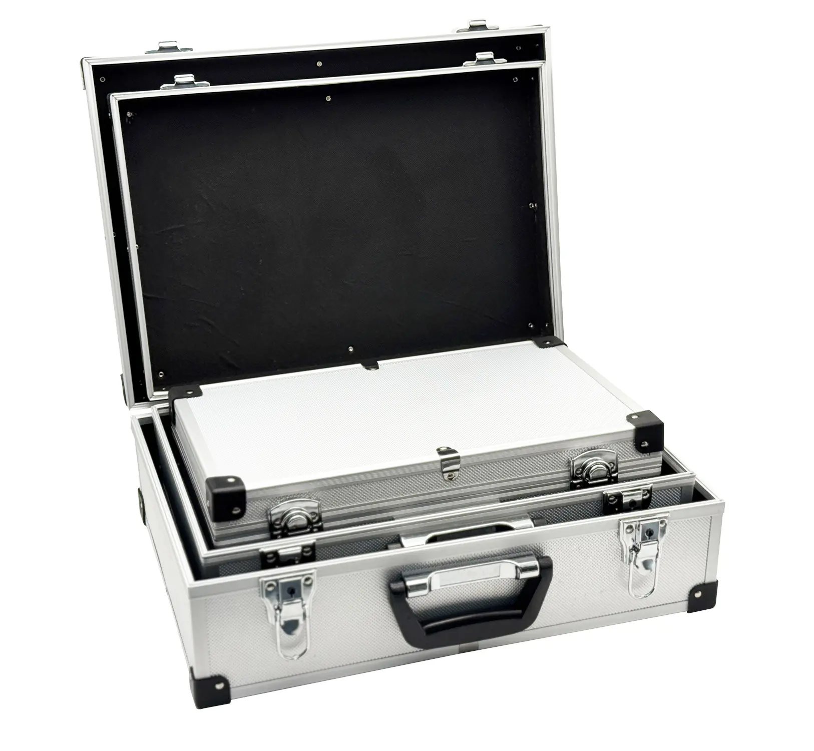 TrendLine Werkzeugkoffer-Set unbestückt silber 3er Set