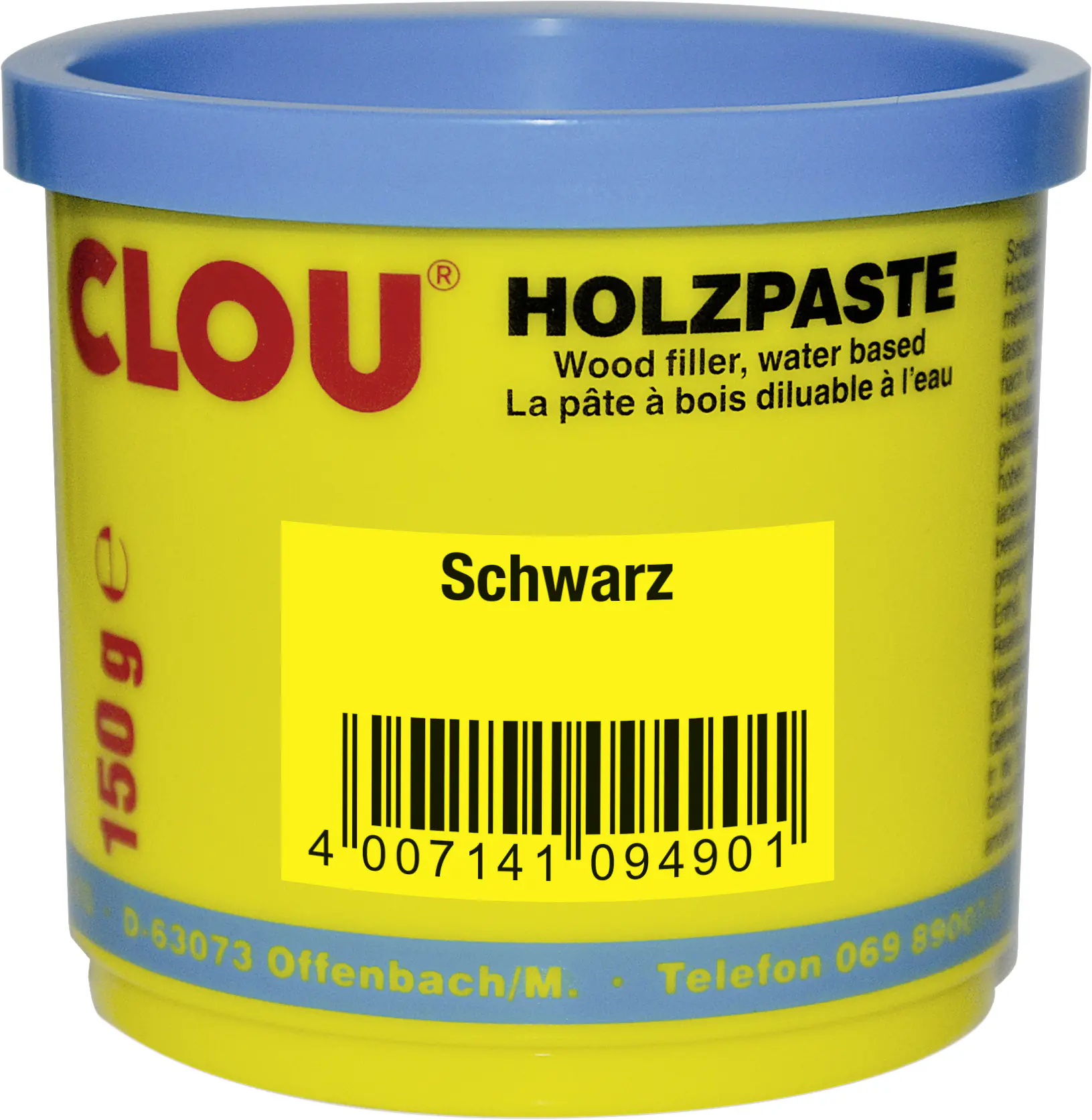 Clou Holzpaste 150 g schwarz