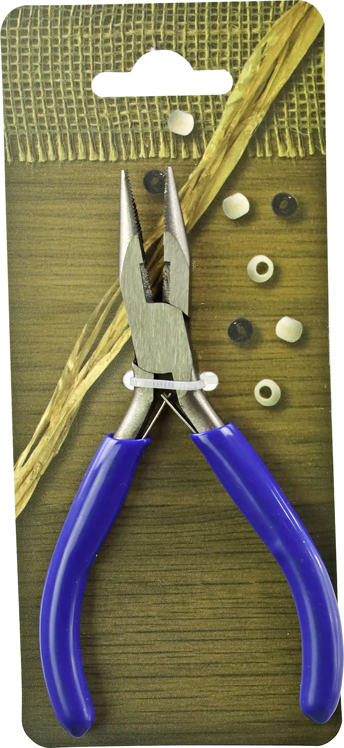 Flachzange zum Basteln 12 cm blau-silber